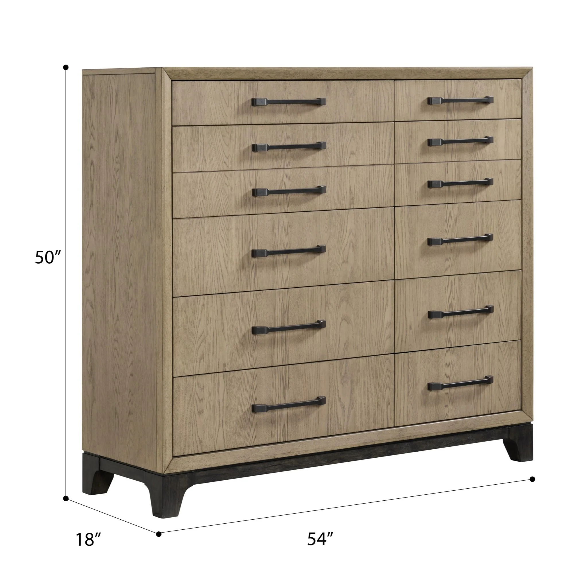 Master Chest, 10 Drawer Storage Furniture - Brown - Image 4