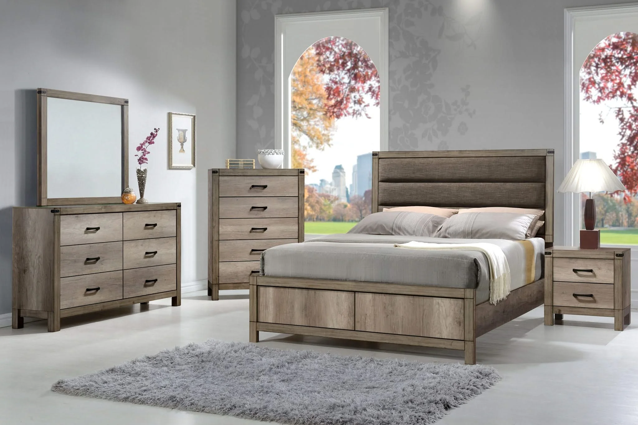 Matteo - Queen Bed - Brown - Image 3