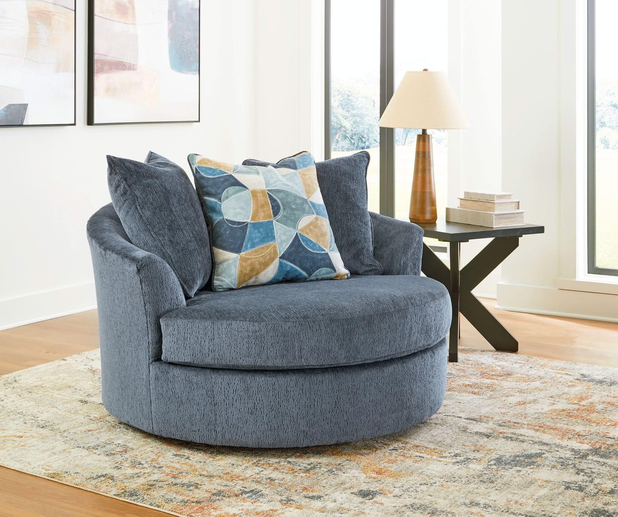 Maxon Place - Oversized Swivel Accent Chair - Image 3