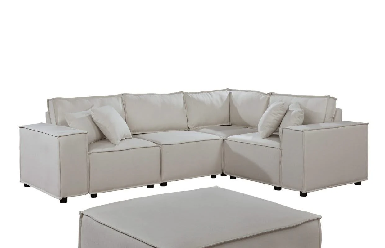 Melrose - Modular Sectional Sofa With Ottoman - Image 4
