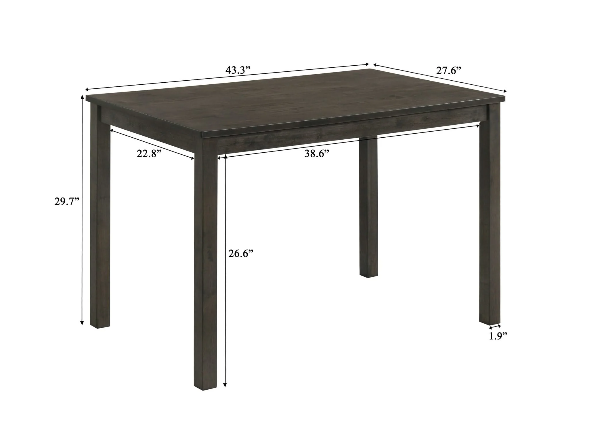 Melshire - Dining Table - Dark Brown - Image 3