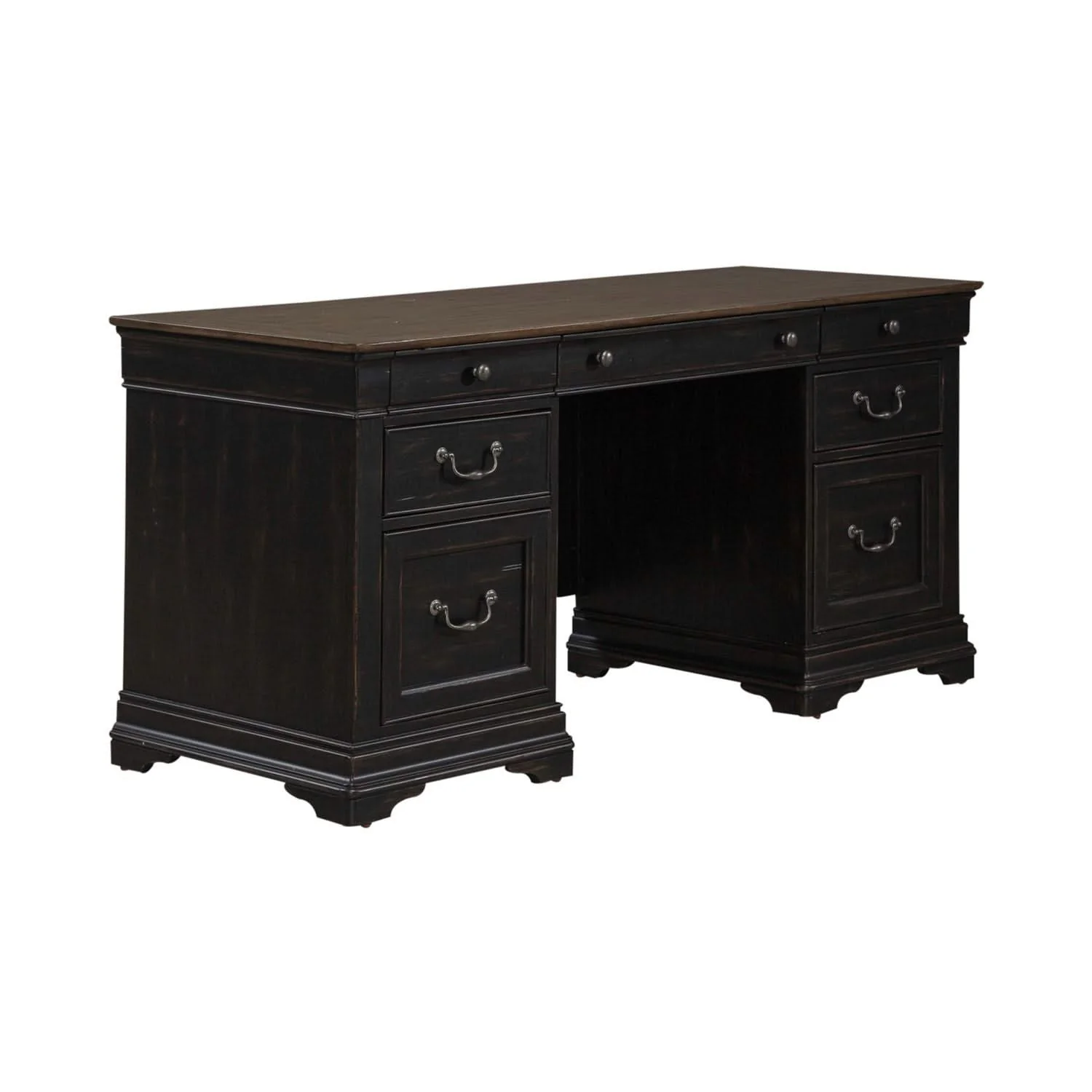 Meritage - Jr Executive Credenza - Aged Charcoal - Image 2