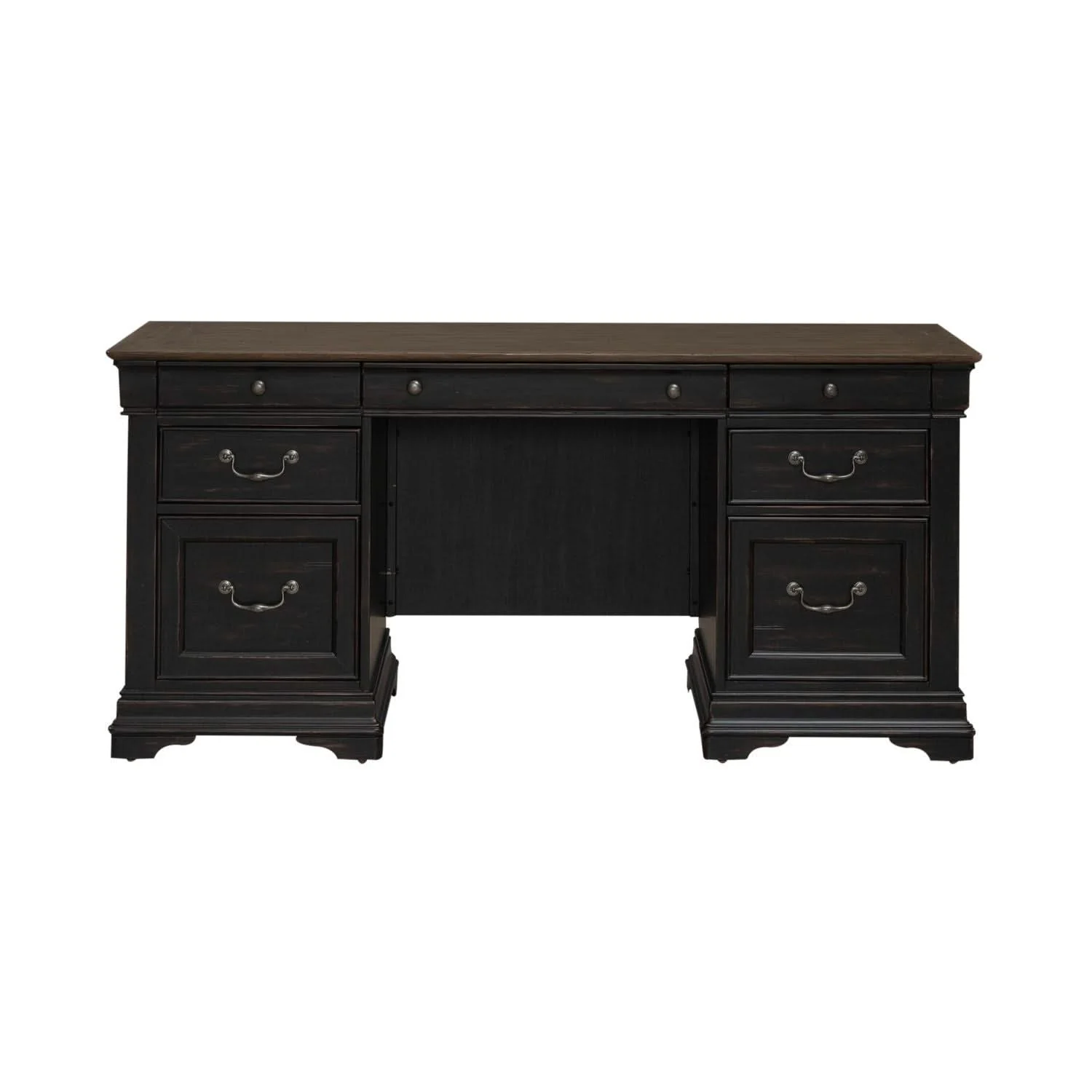 Meritage - Jr Executive Credenza - Aged Charcoal - Image 3