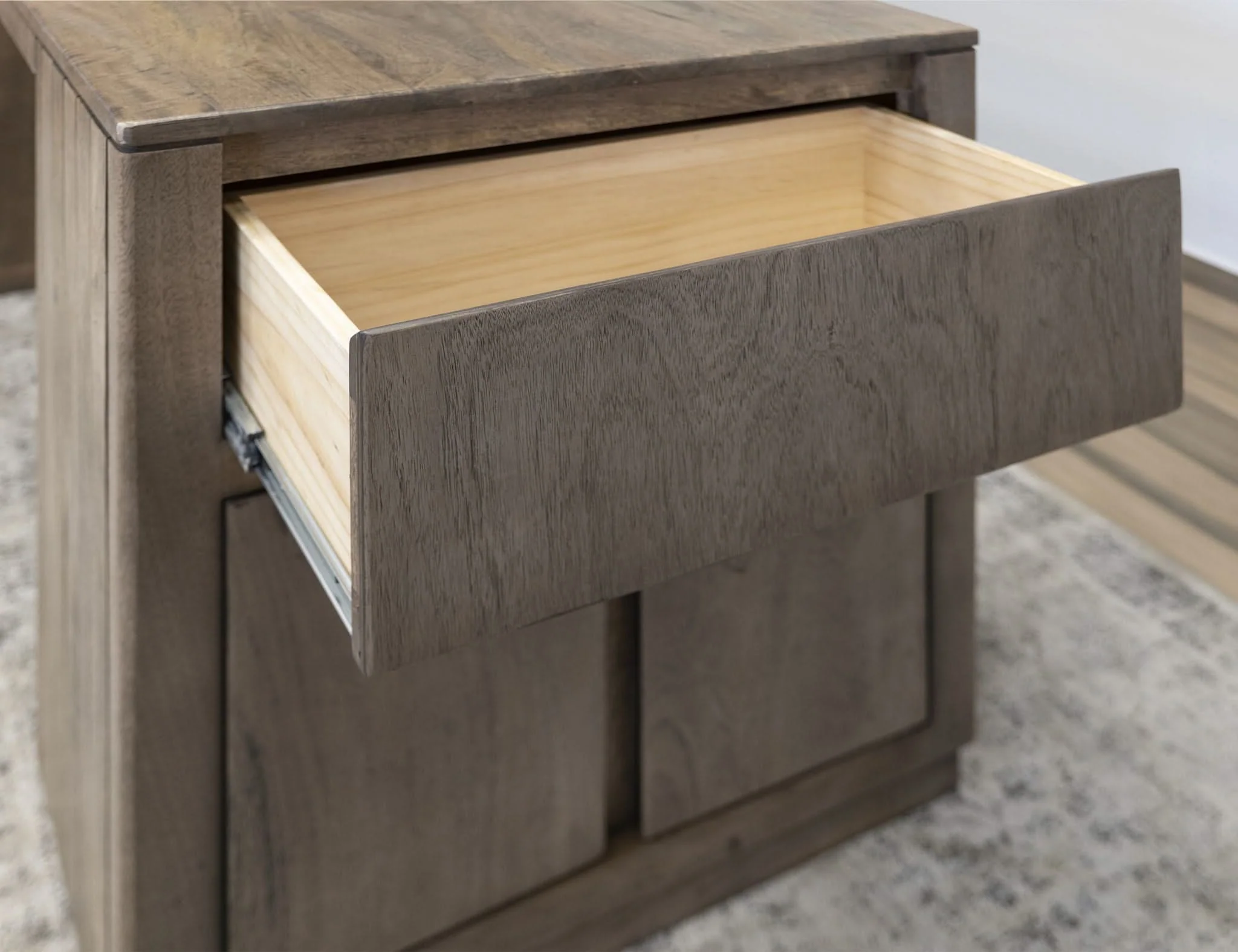 Mezquite - 2 Drawer 4 Door Kitchen Island - Mezquite Brown - Image 3
