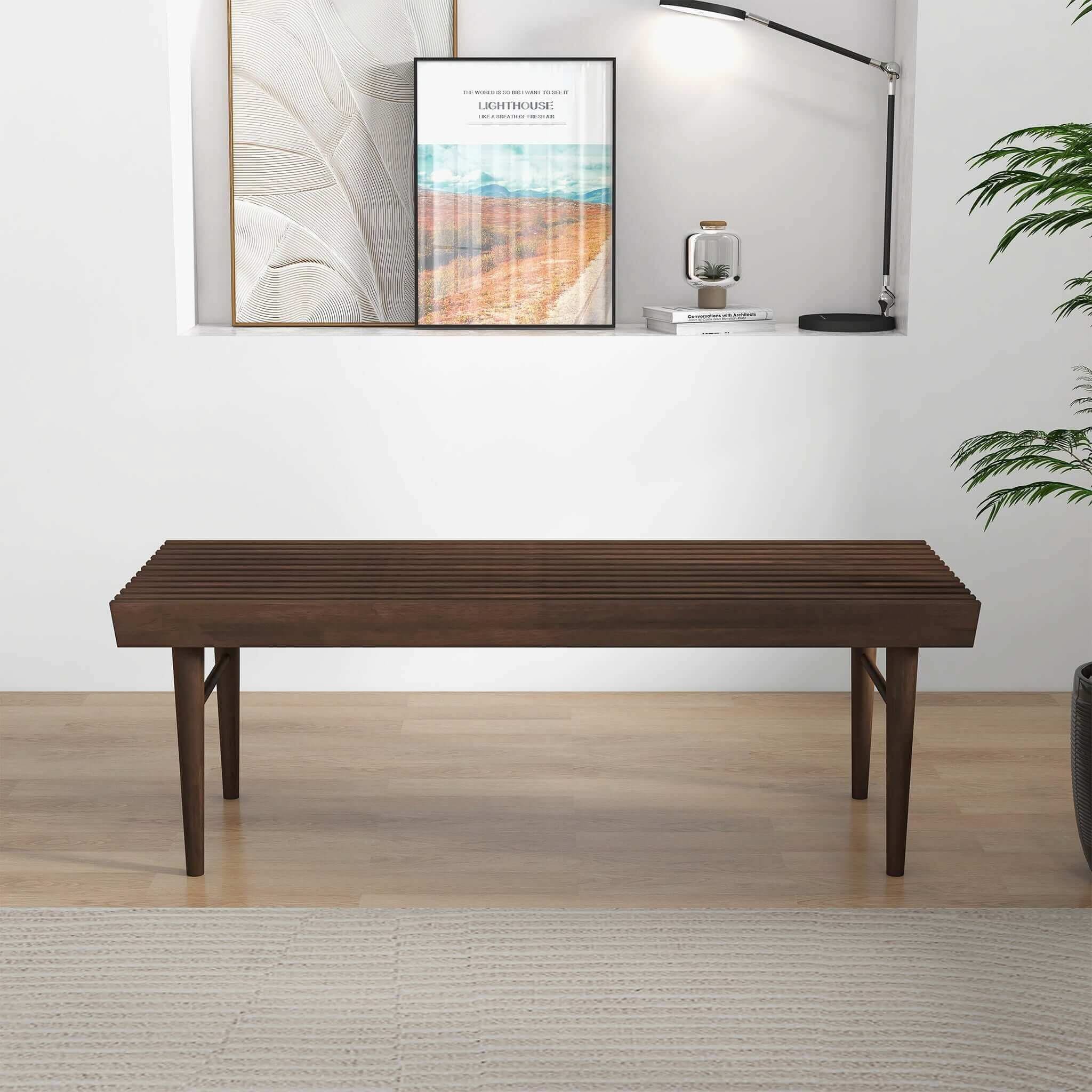 Mia - Bench - Dark Brown - Image 3