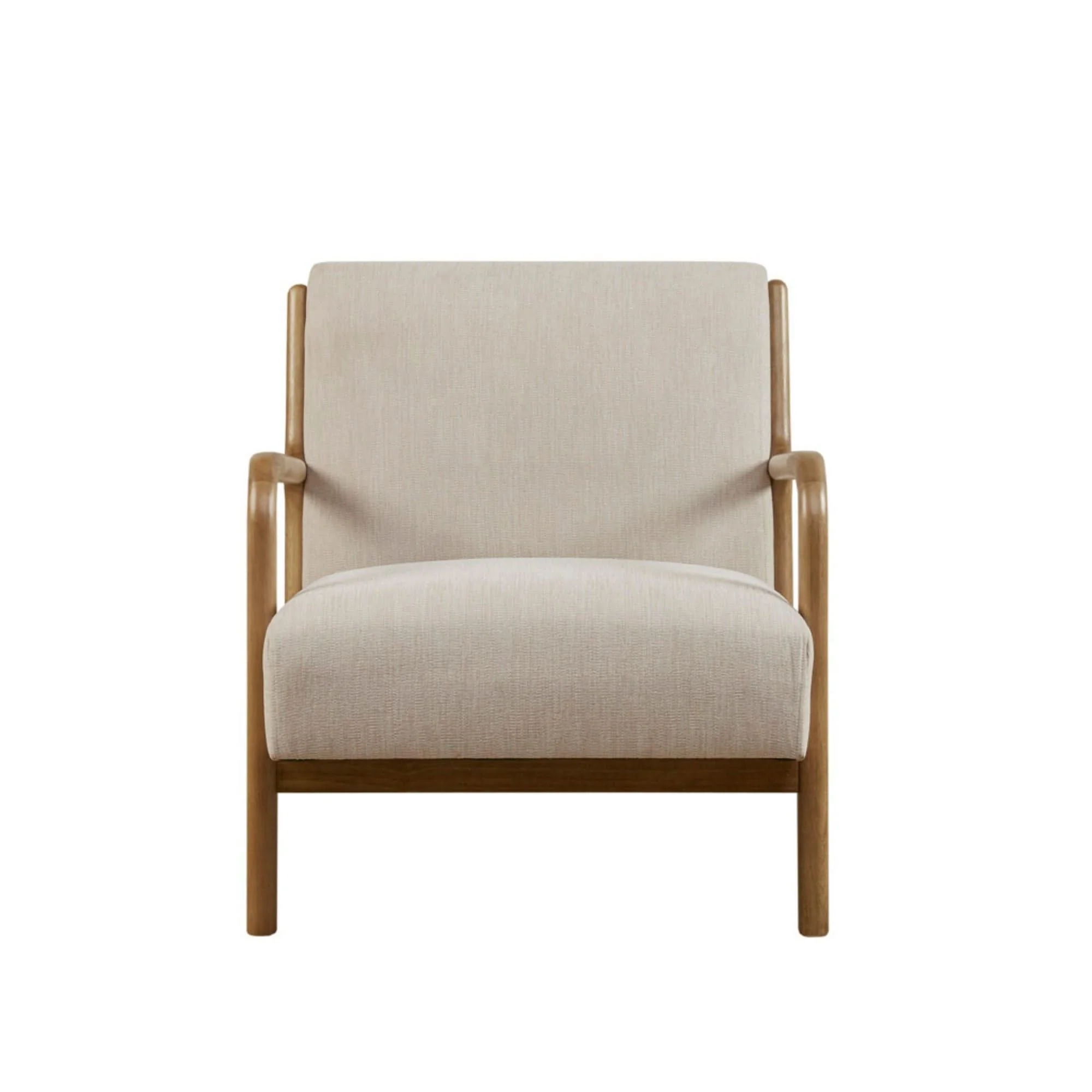 Mid-Century Style Lounge Chair With Upholstered Seat - Image 21