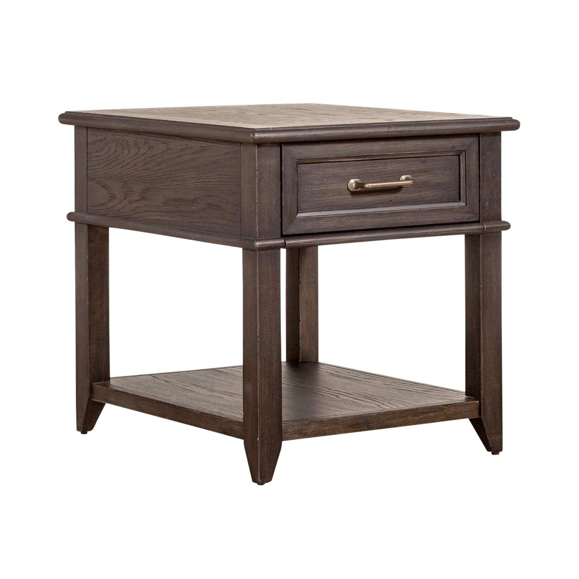 Mill Creek - Drawer End Table - Peppercorn - Image 4