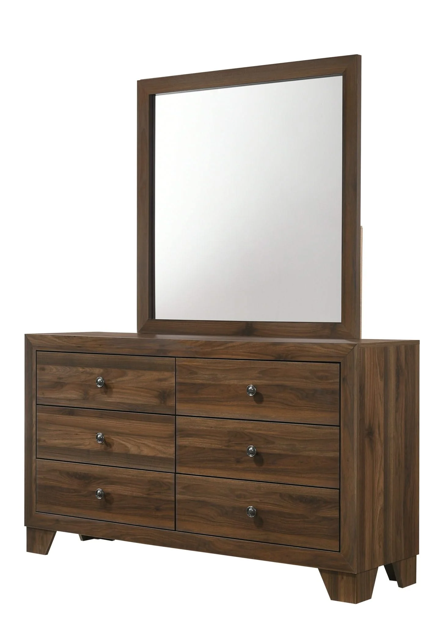 Millie - Full 4 Piece Upholstered Bedroom Set - Brown Cherry - Image 2