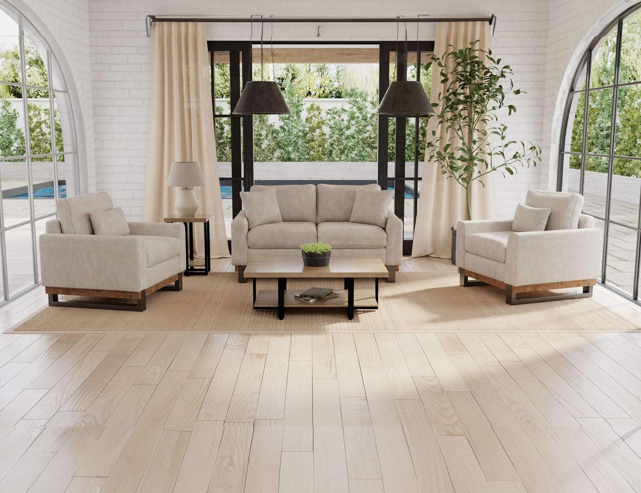 Mita - Loveseat - Oyster - Image 2