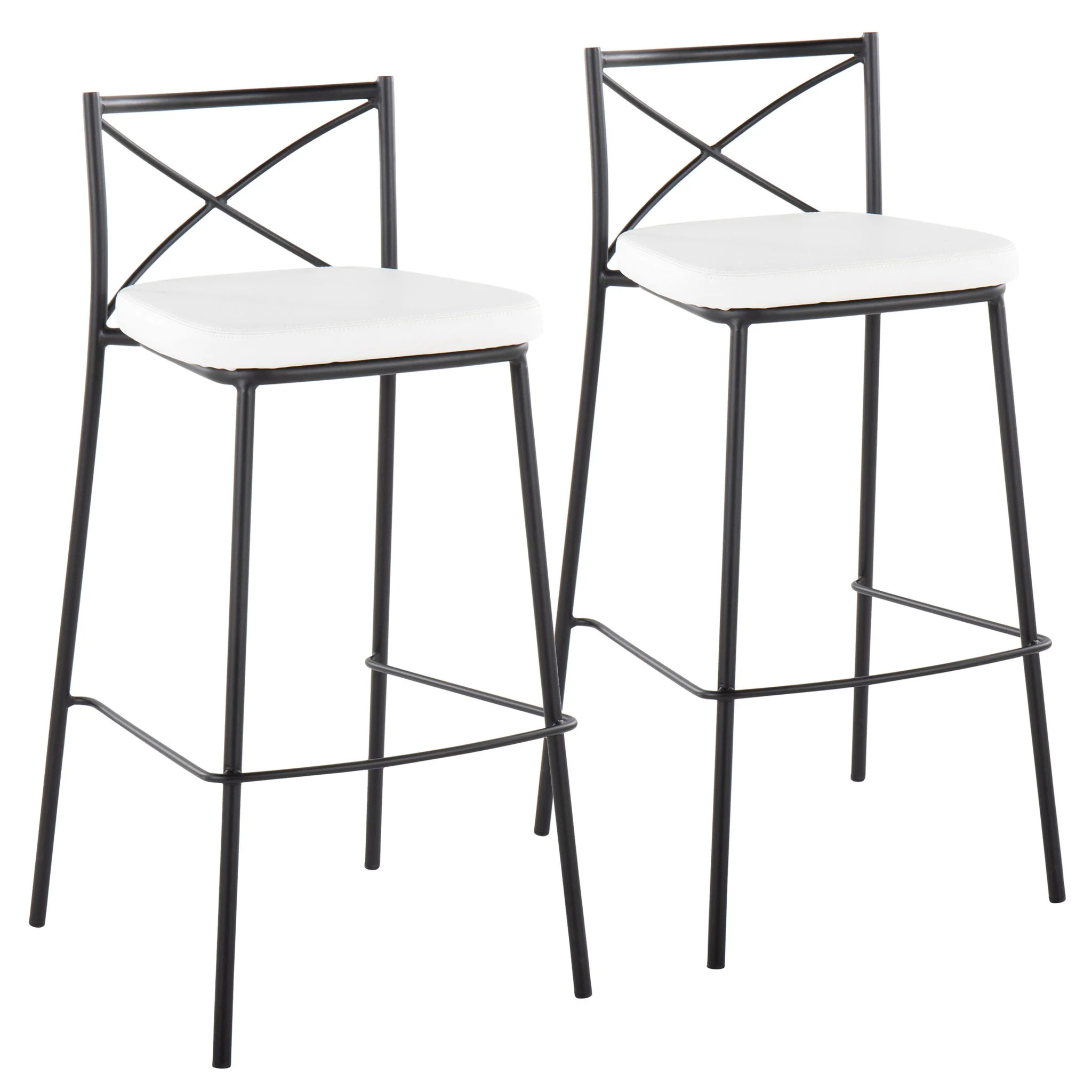 Modern Charlotte - Contemporary Fixed Height Barstool (Set of 2) - Image 3