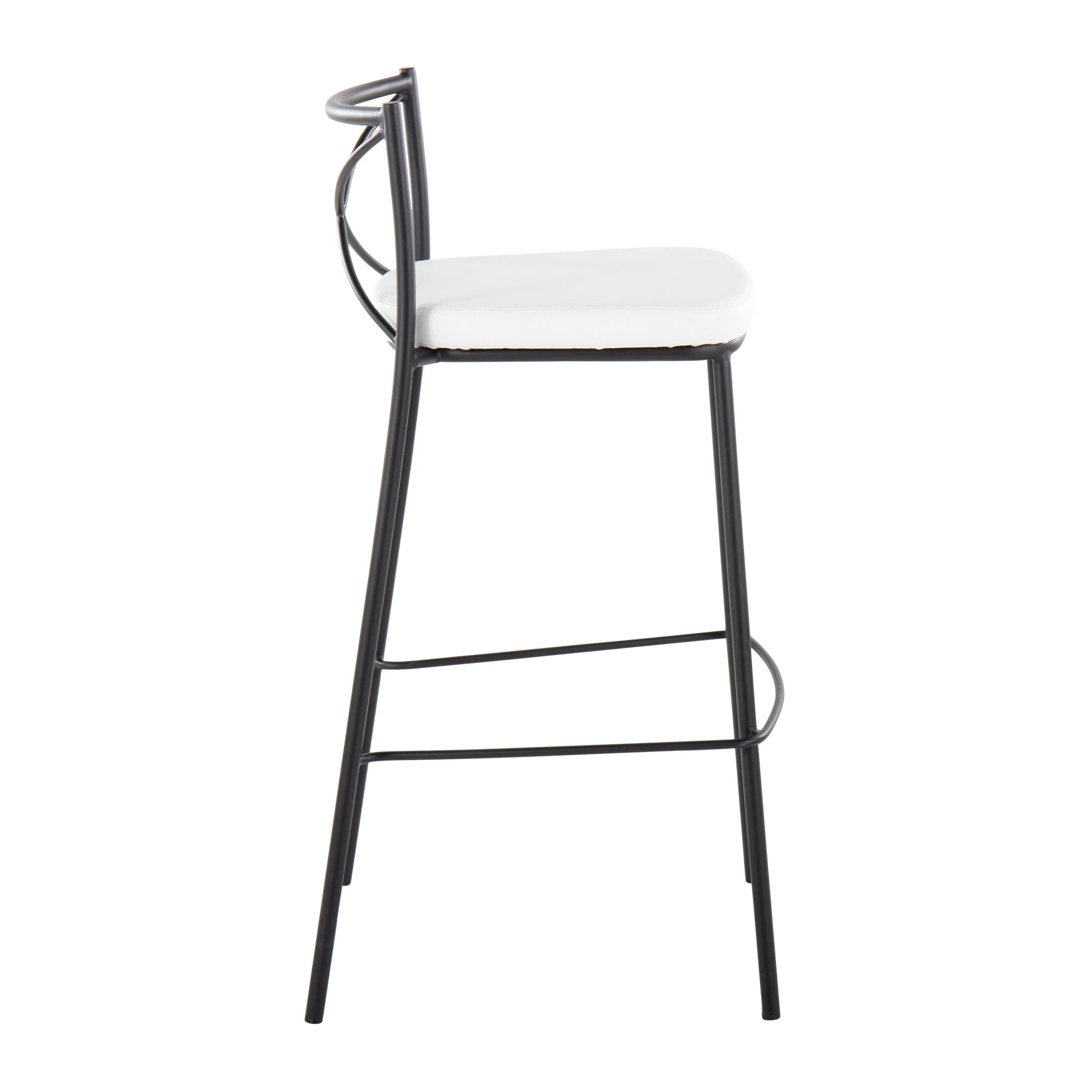 Modern Charlotte - Contemporary Fixed Height Barstool (Set of 2) - Image 4