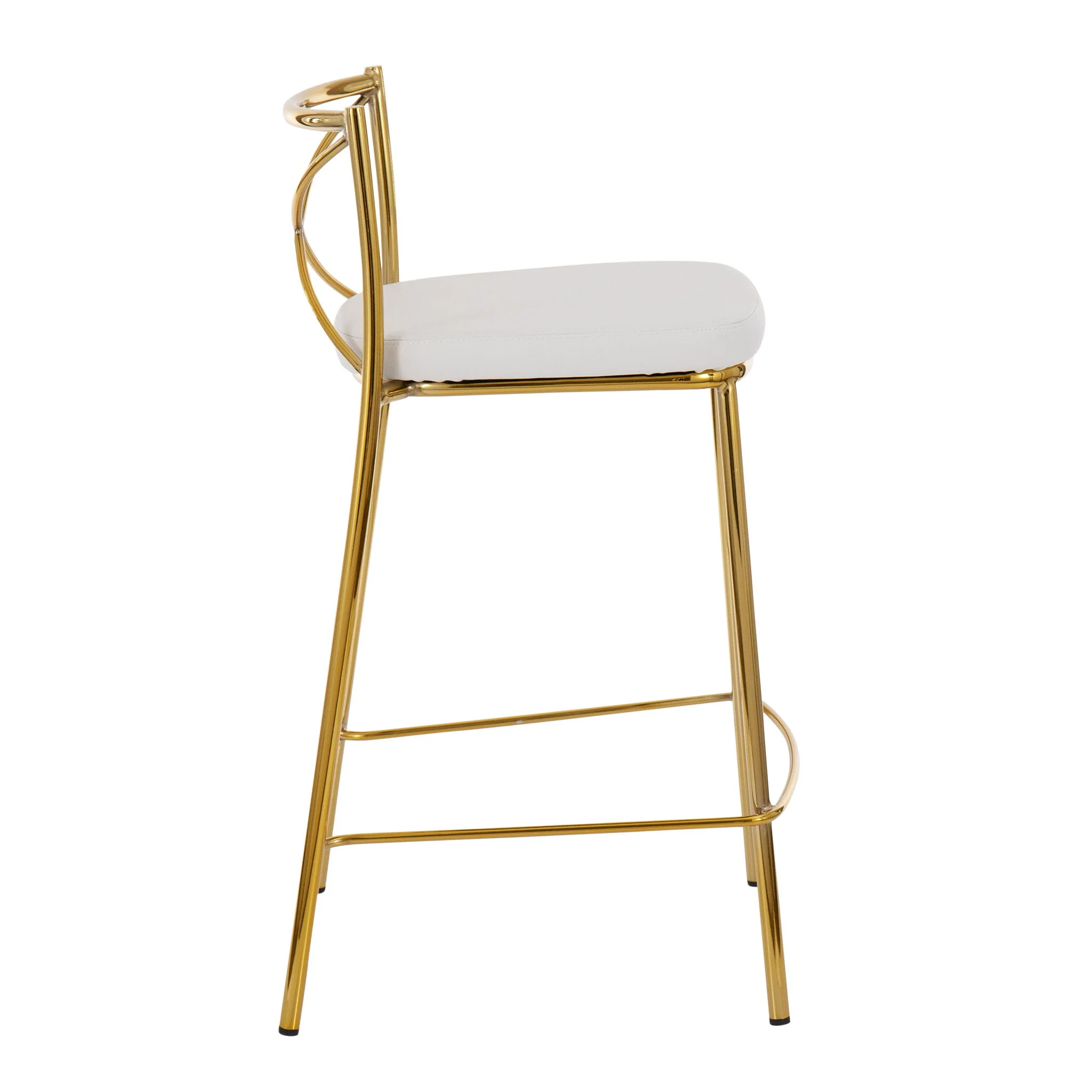 Modern Charlotte - Contemporary Fixed Height Counter Stool (Set of 2) - Image 3
