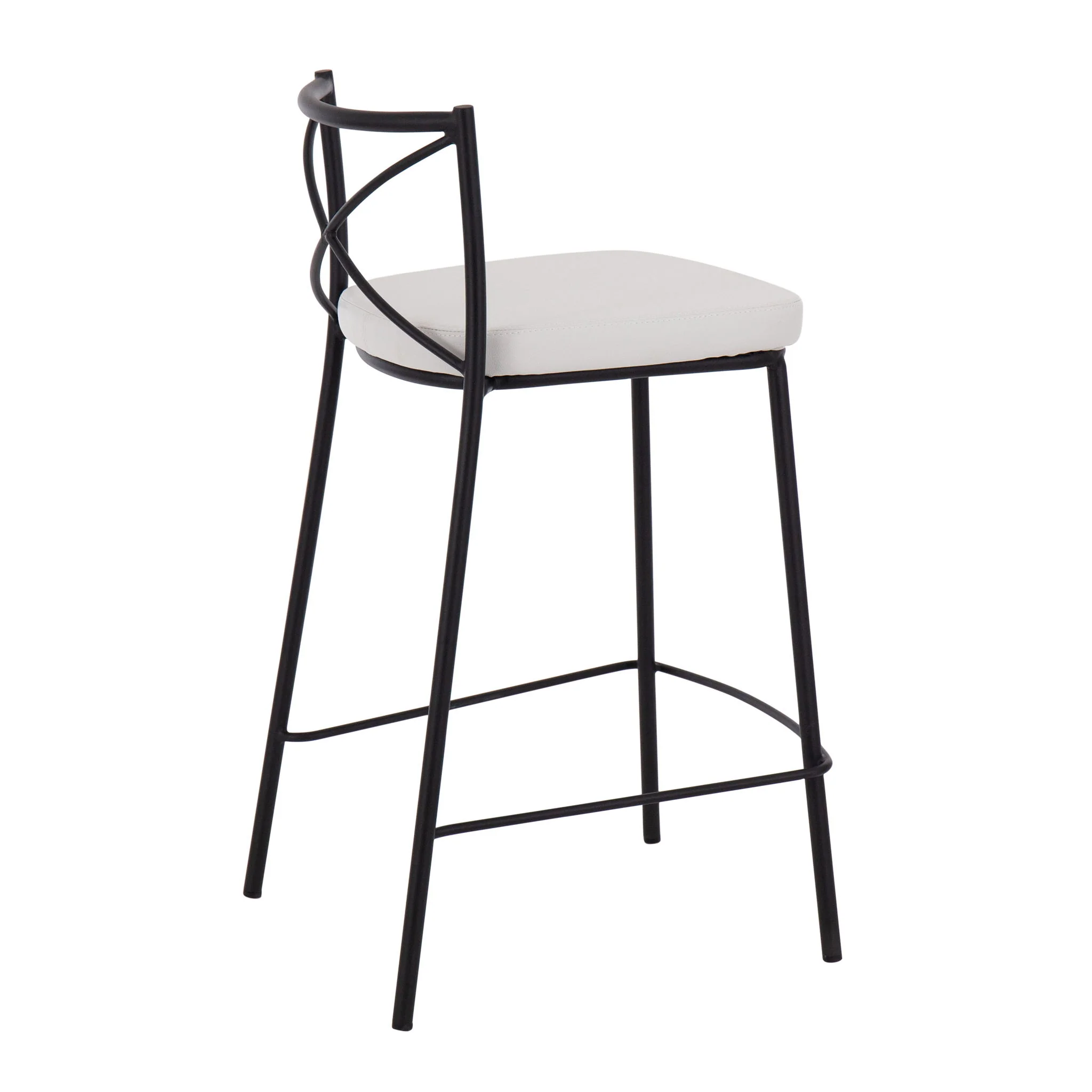 Modern Charlotte - Contemporary Fixed Height Counter Stool (Set of 2) - Image 4