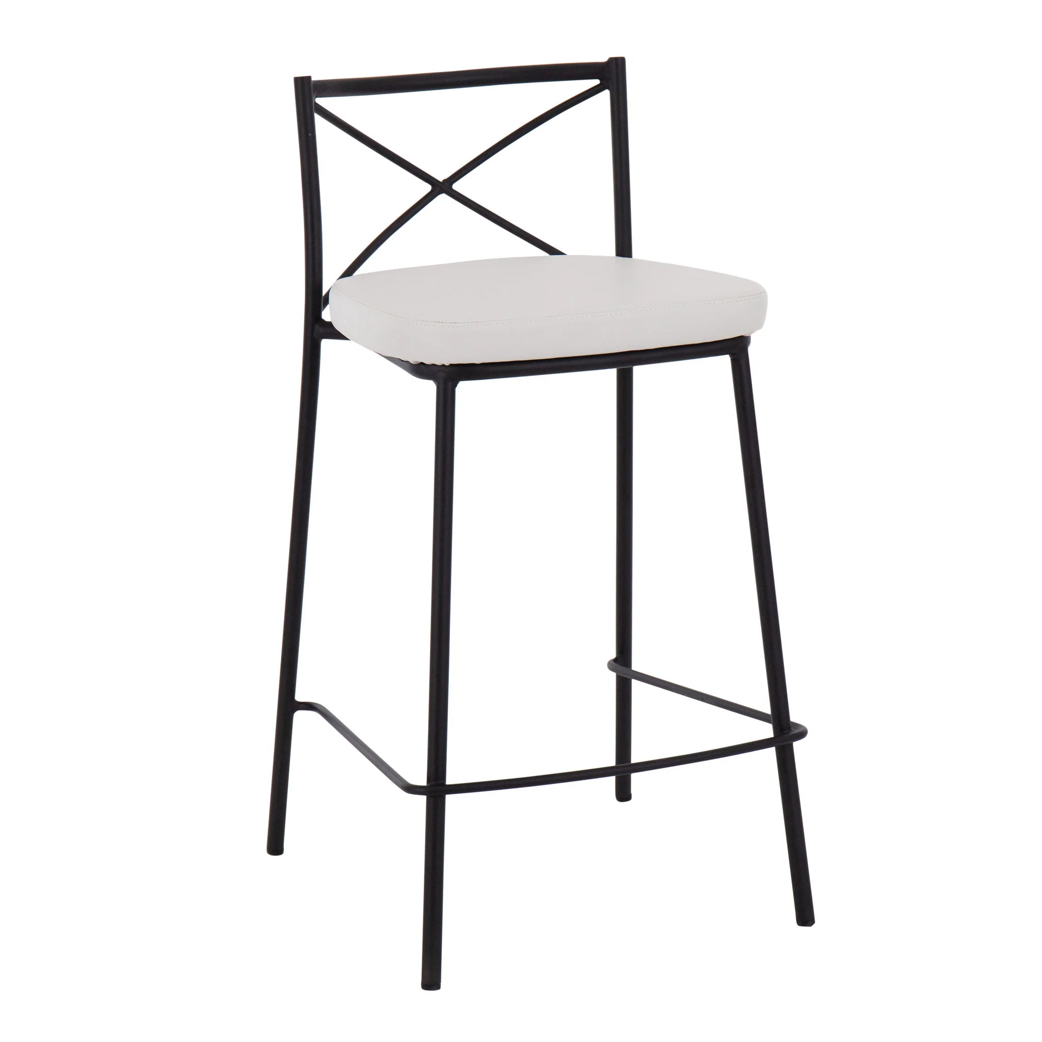Modern Charlotte - Contemporary Fixed Height Counter Stool (Set of 2) - Image 6