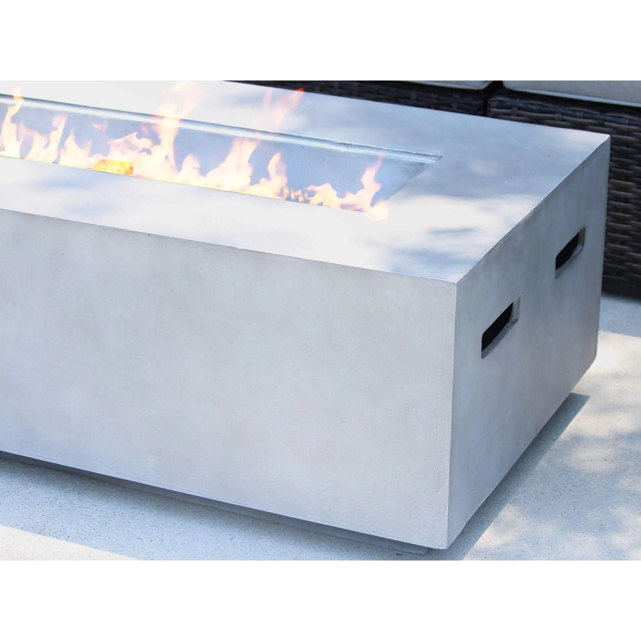 Modern Concrete Design Propane Outdoor Fire Pit Table - Image 3