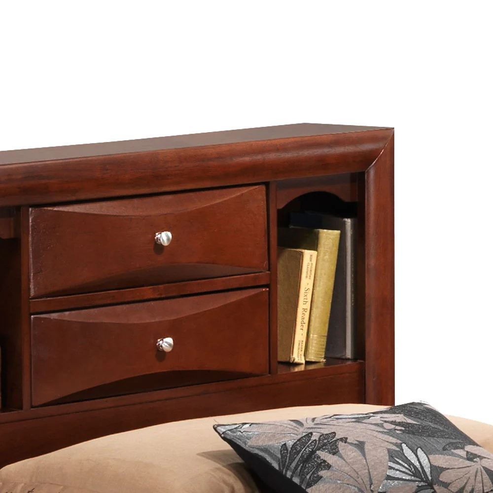 Modern Design Storage Bed With Bookcase Headboard - Image 27