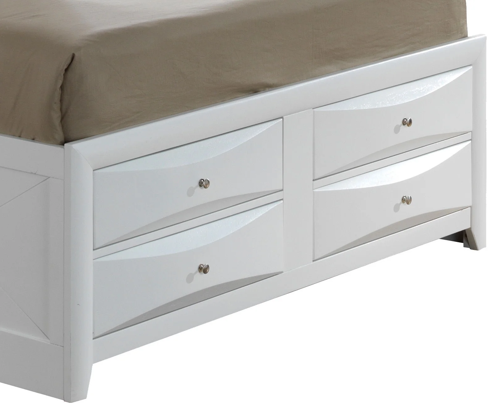 Modern Design Storage Bed With Bookcase Headboard - Image 37