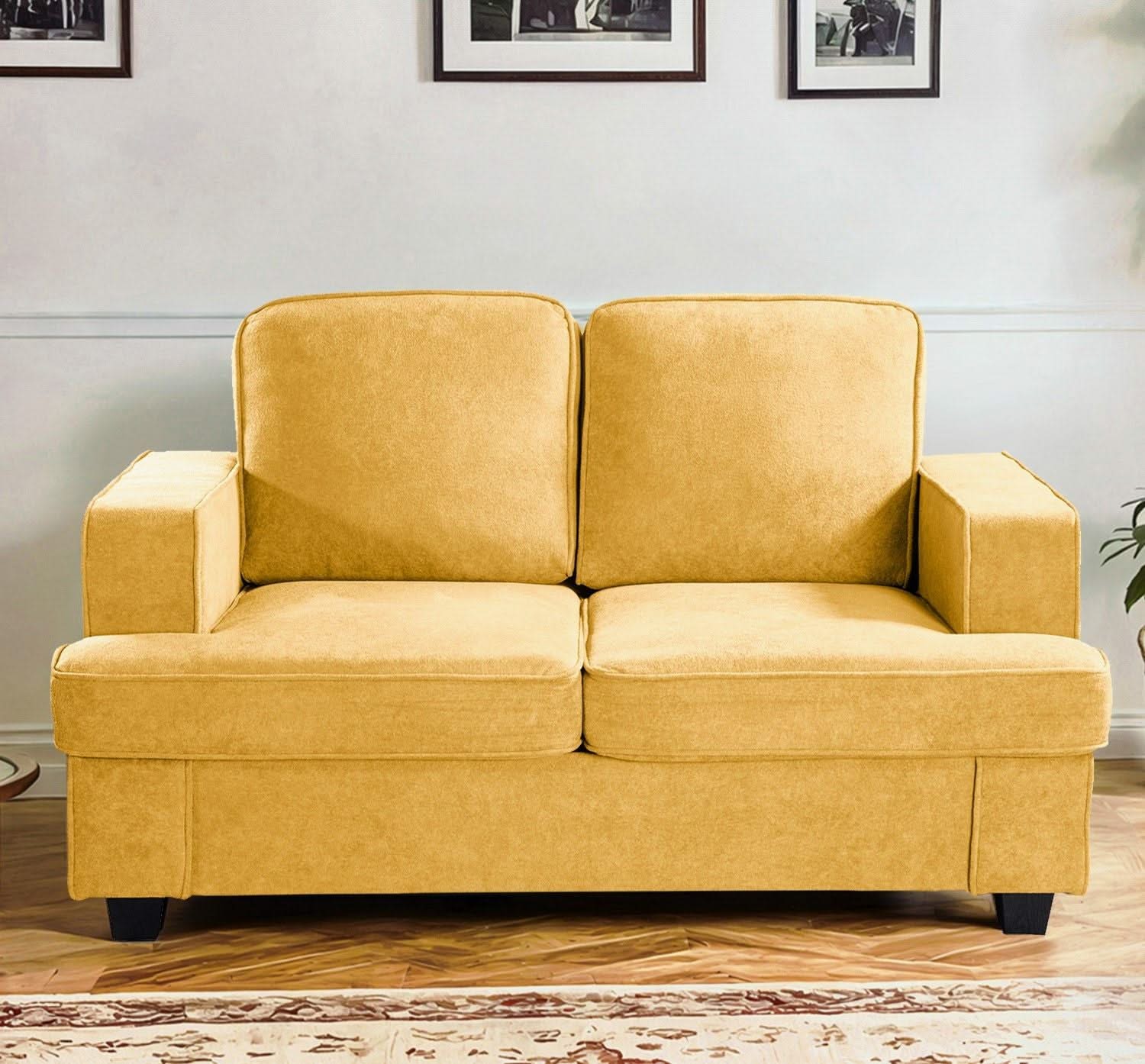 Modern Loveseat, Comfortable 2 Seater Couch With Deep Seating, Loose Back Cushions, Wide Arms - Image 12