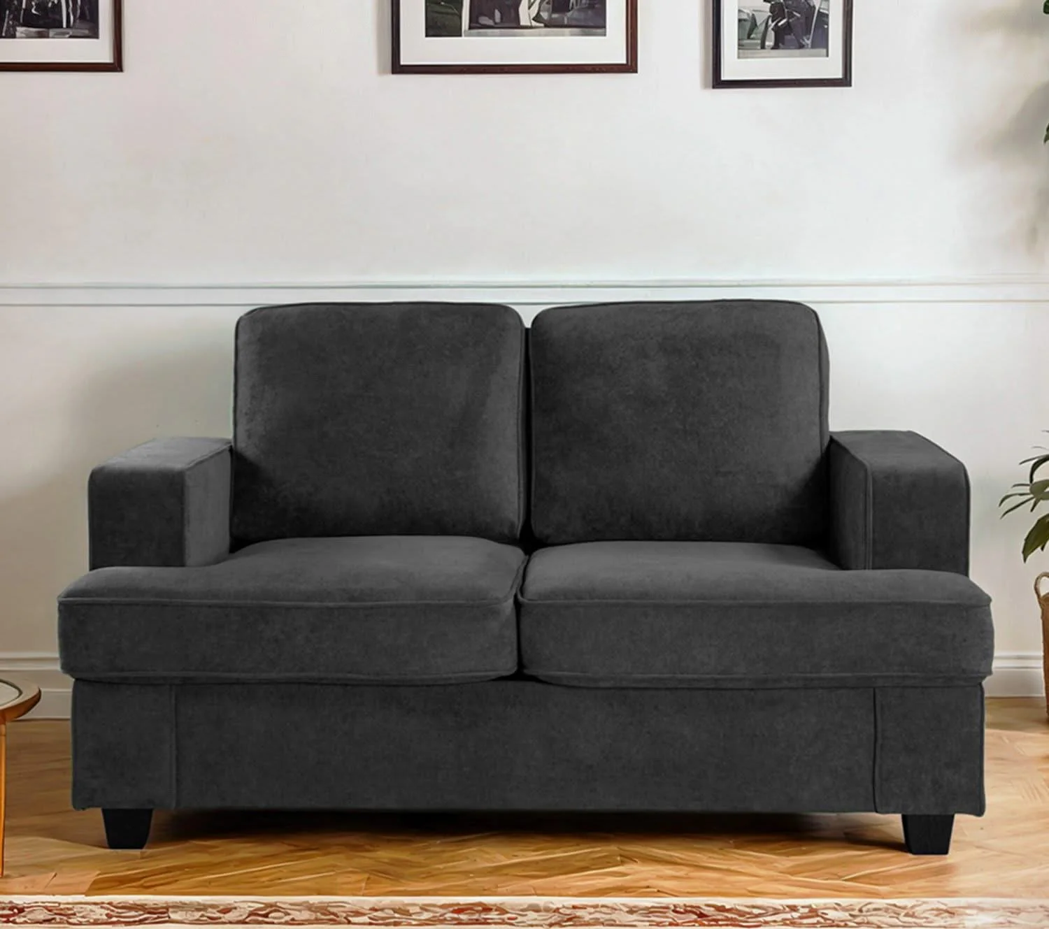 Modern Loveseat, Comfortable 2 Seater Couch With Deep Seating, Loose Back Cushions, Wide Arms - Image 13