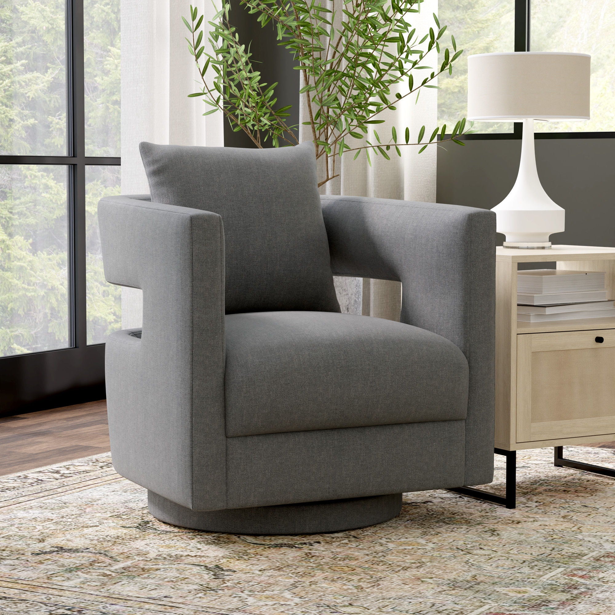 Modern Swivel Chair With Contemporary Design - Image 7