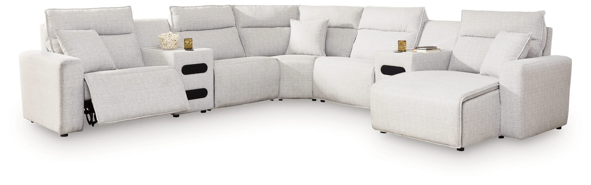Modmax II - Reclining Sectional - Stone - Image 10