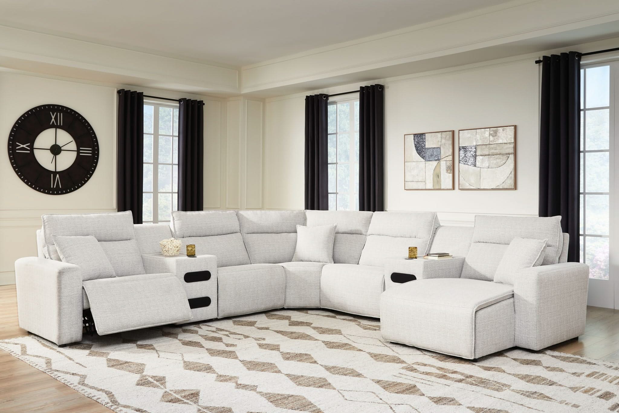 Modmax II - Reclining Sectional - Stone - Image 15