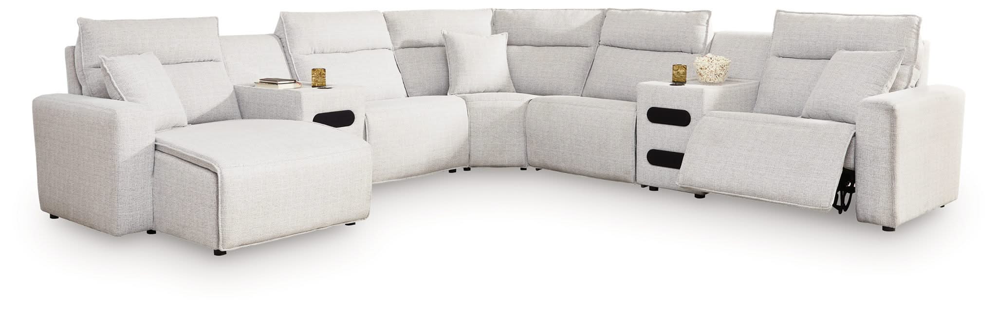 Modmax II - Reclining Sectional - Stone - Image 4