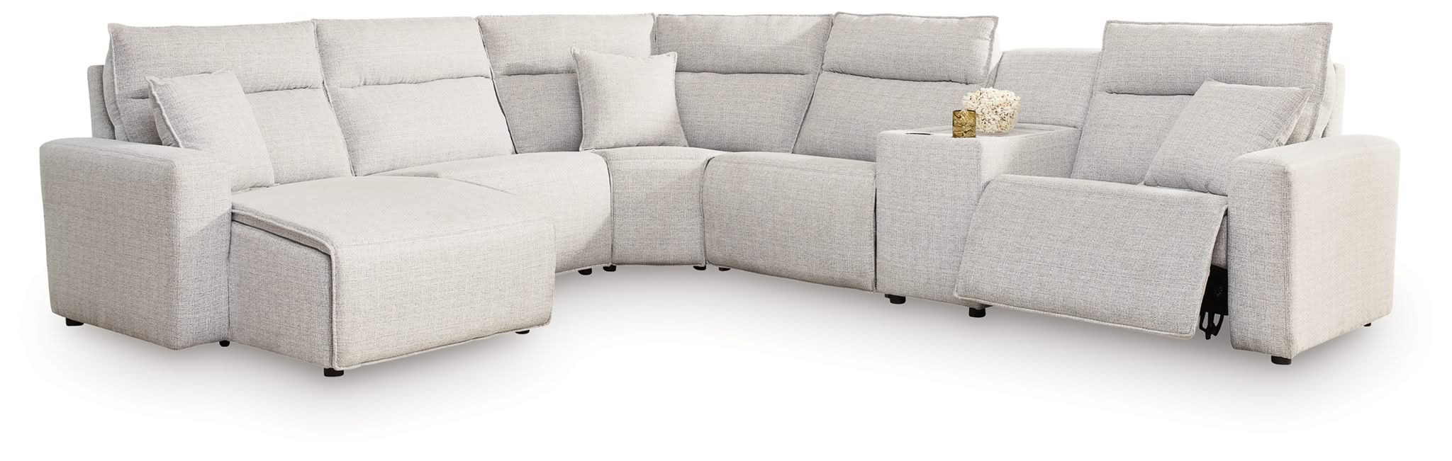 Modmax II - Reclining Sectional - Stone - Image 8