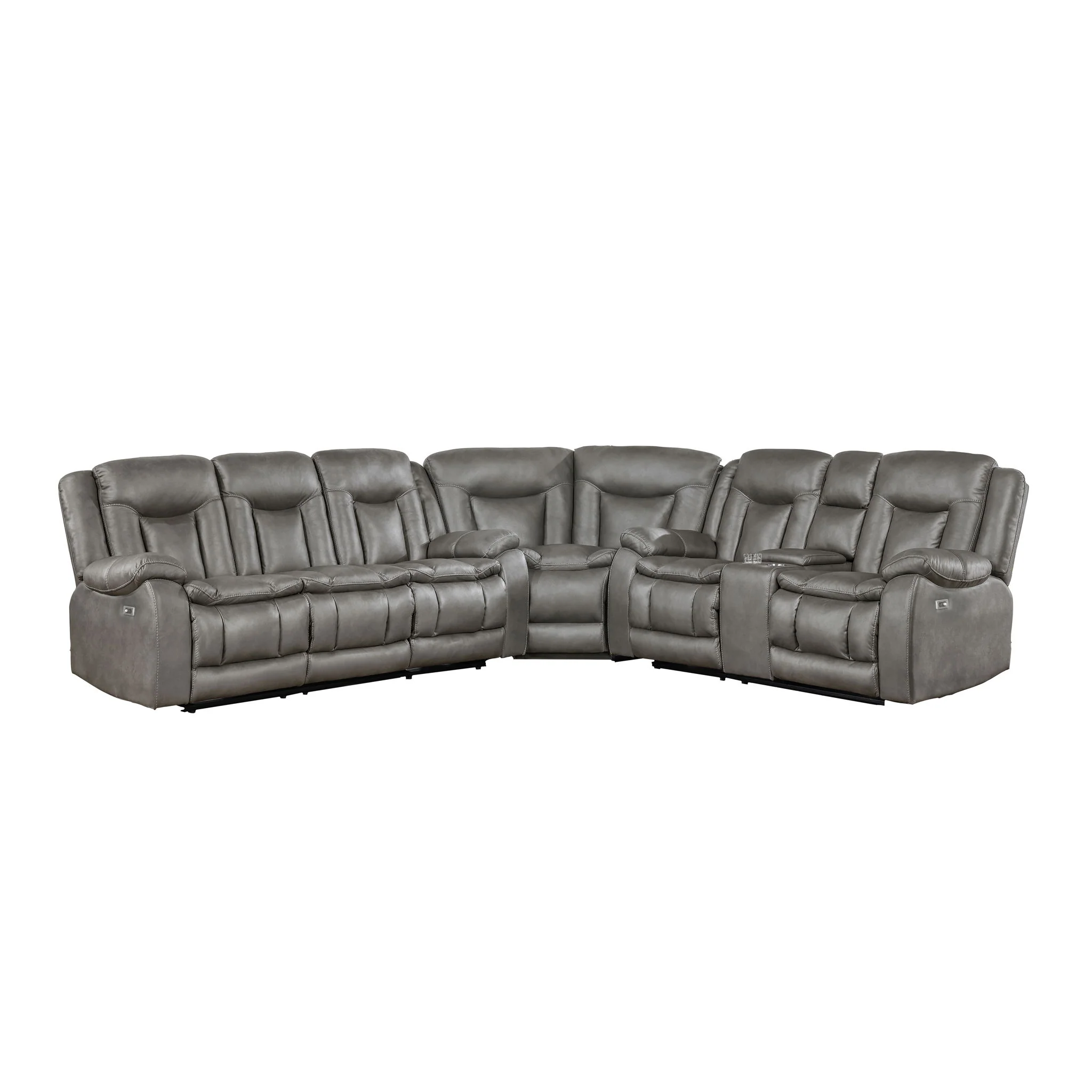 Morello - 3 Piece Manual Sofa/Loveseat/Wedge - Image 2