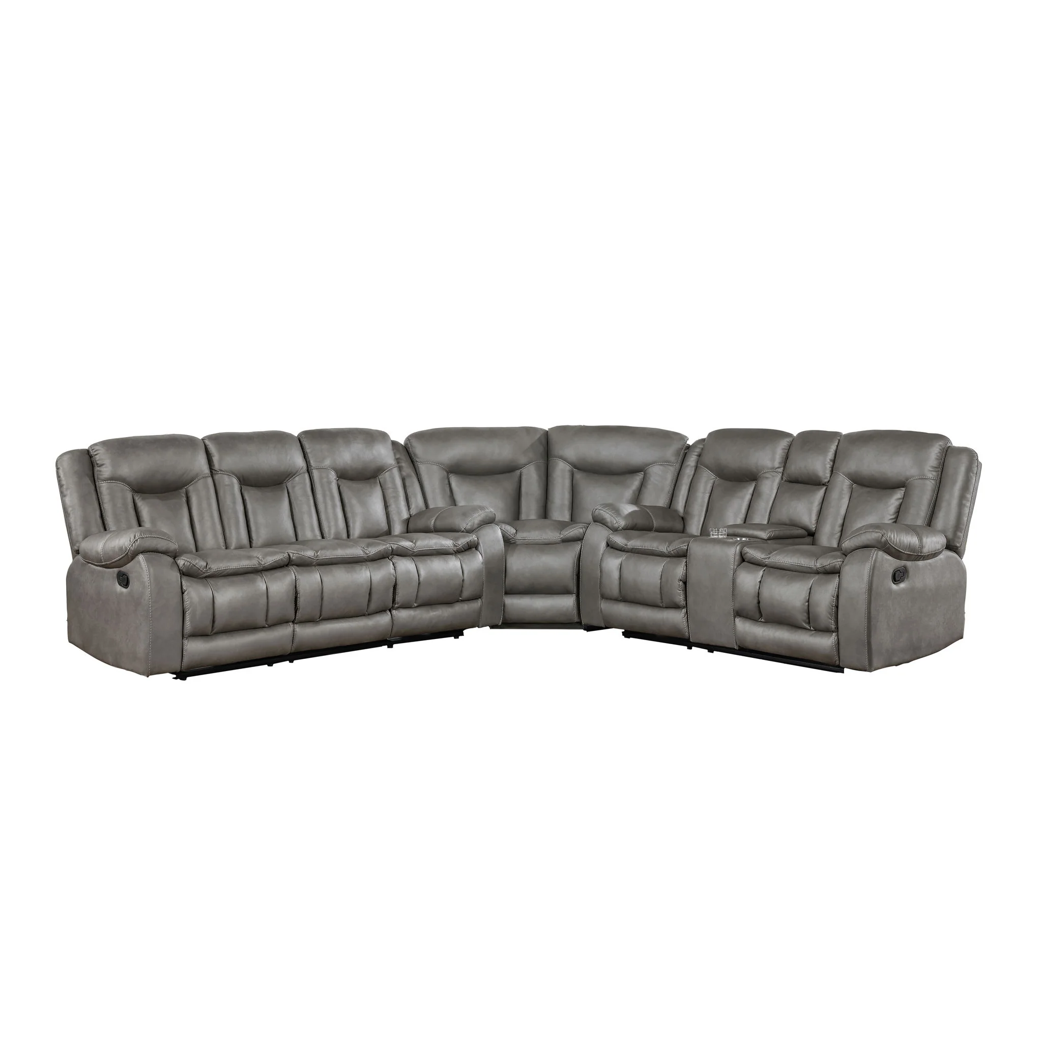 Morello - 3 Piece Manual Sofa/Loveseat/Wedge - Image 3
