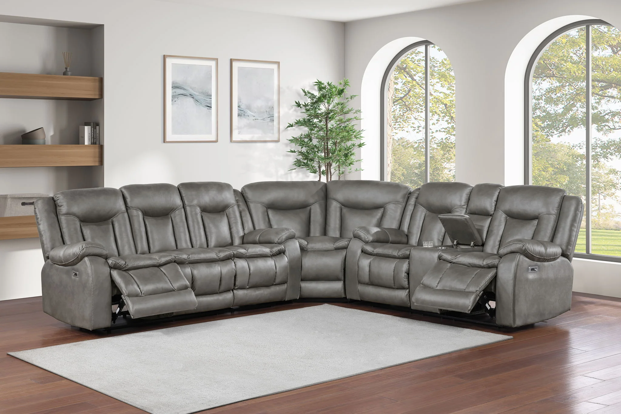 Morello - 3 Piece Manual Sofa/Loveseat/Wedge - Image 5