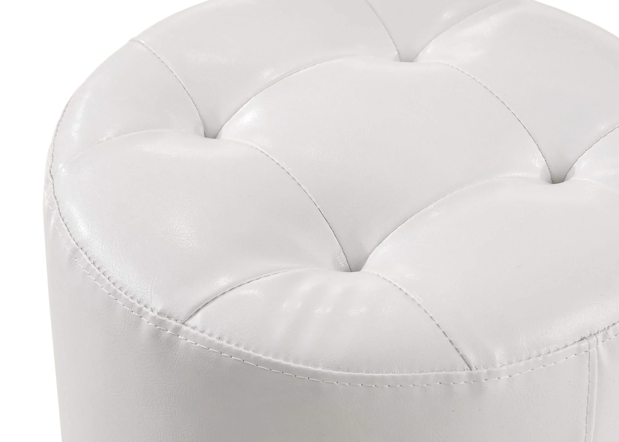 Morgan - Round Swivel Stool - White - Image 2