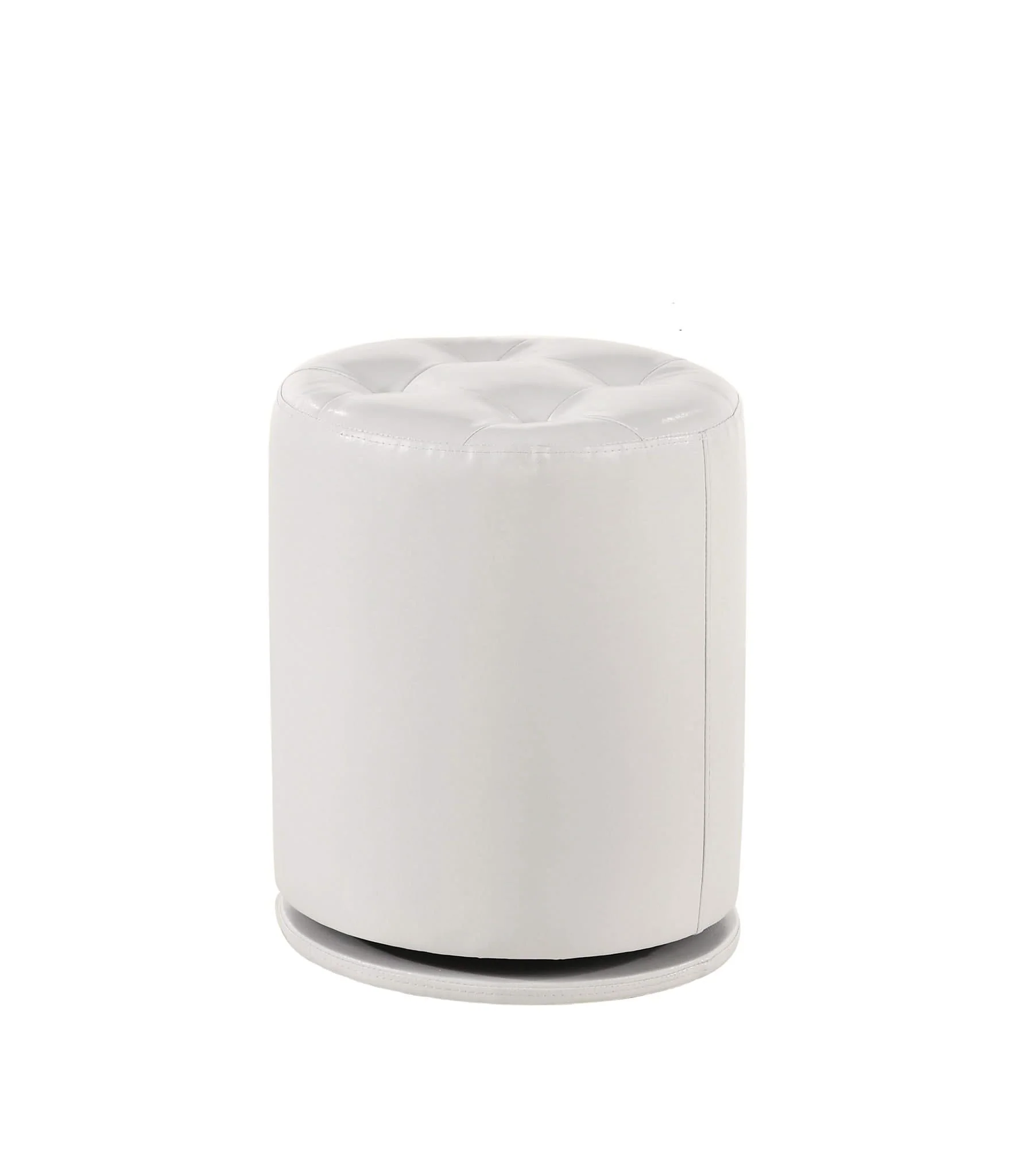 Morgan - Round Swivel Stool - White - Image 4