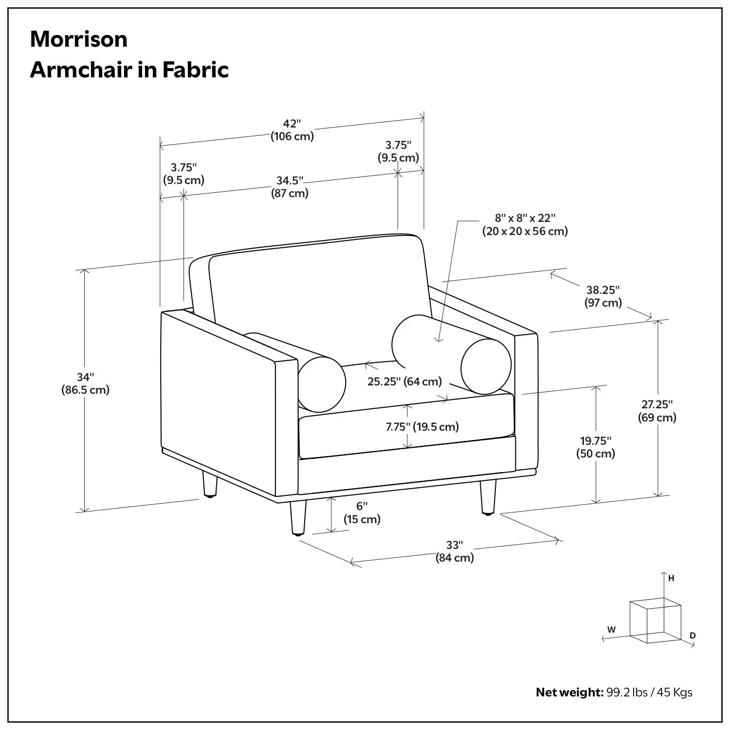 Morrison - Wide Arm Chair - Image 7