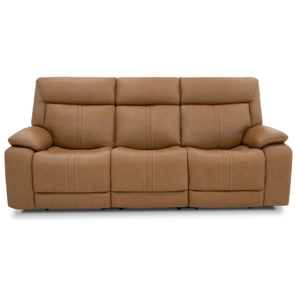 Moto Motion Kona Butternut Triple Power Reclining Sofa with Immersive Sound, Heat and Massage - Image 2