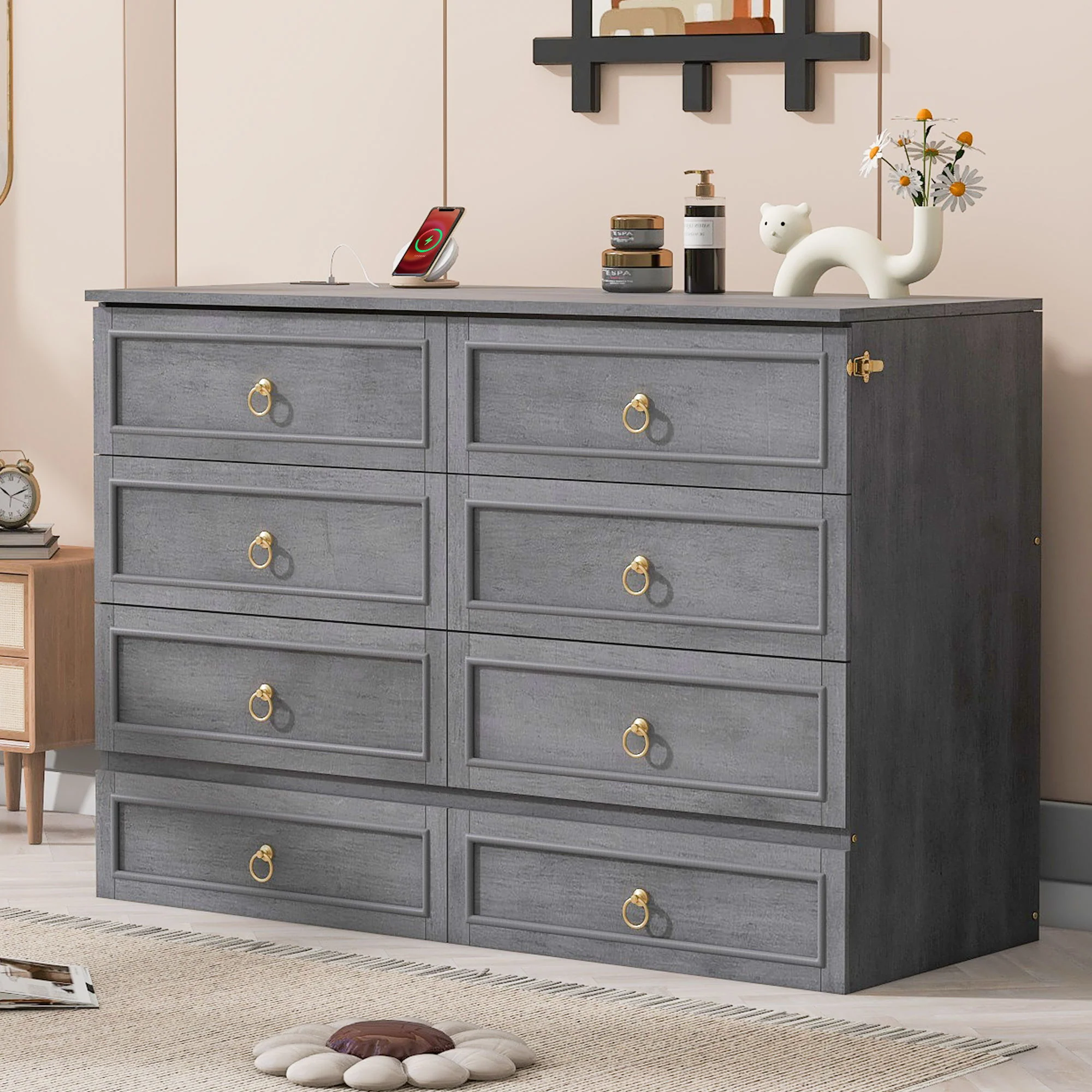 Murphy Bed With Large Drawers And Stylish Design - Image 3