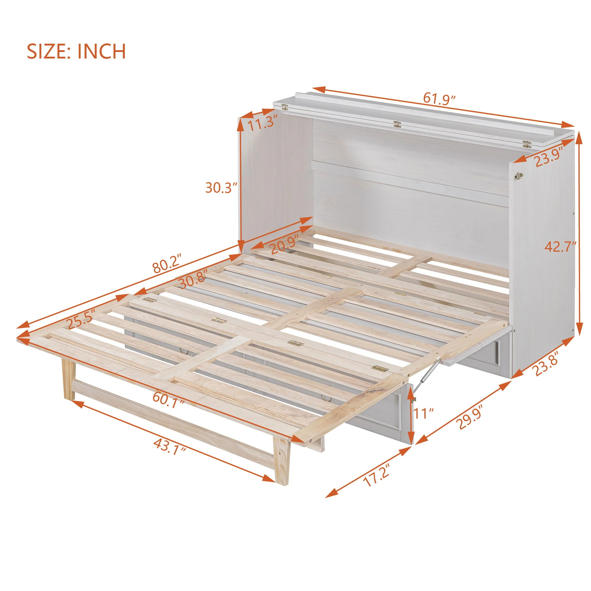 Murphy Bed With Large Drawers And Stylish Design - Image 4
