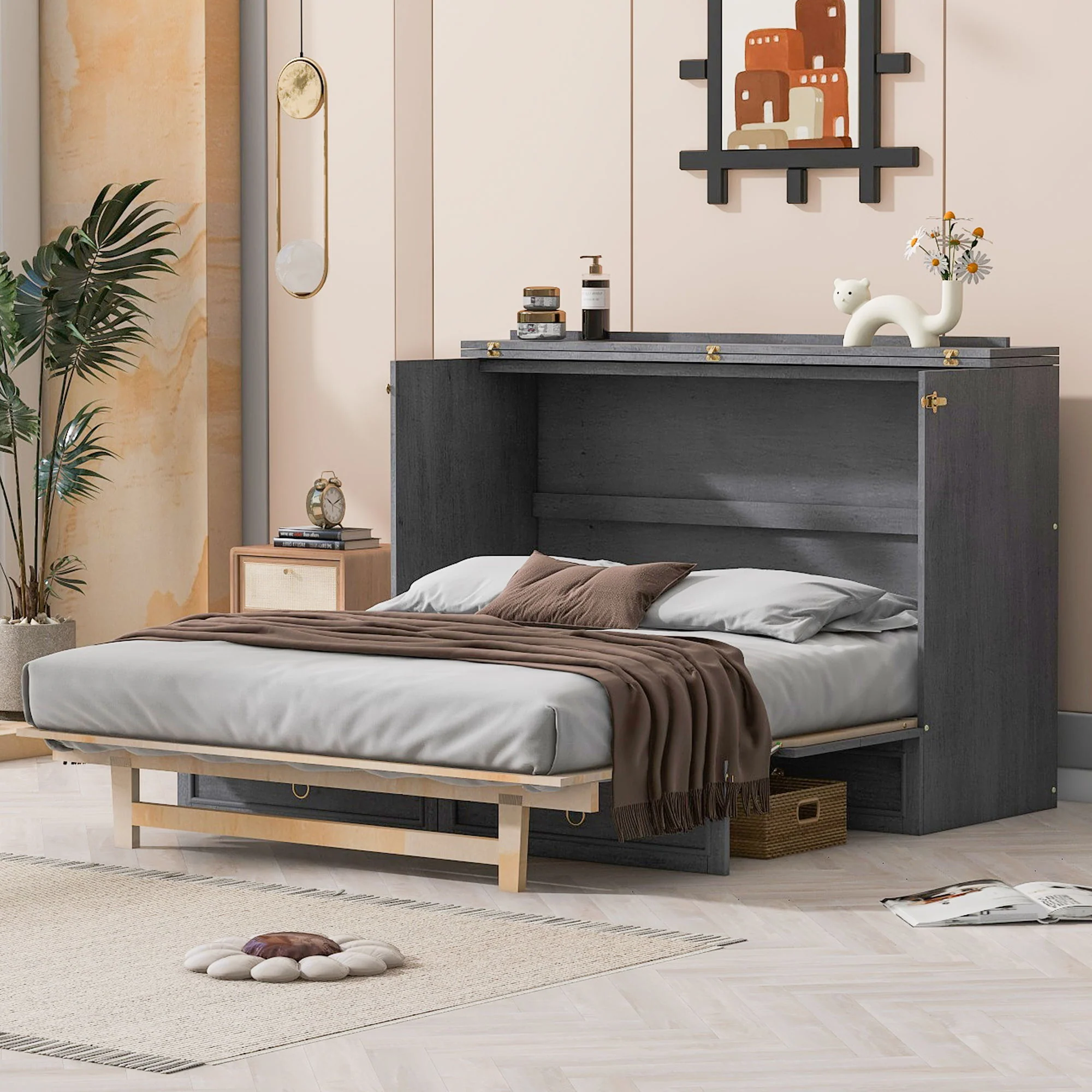 Murphy Bed With Large Drawers And Stylish Design - Image 5