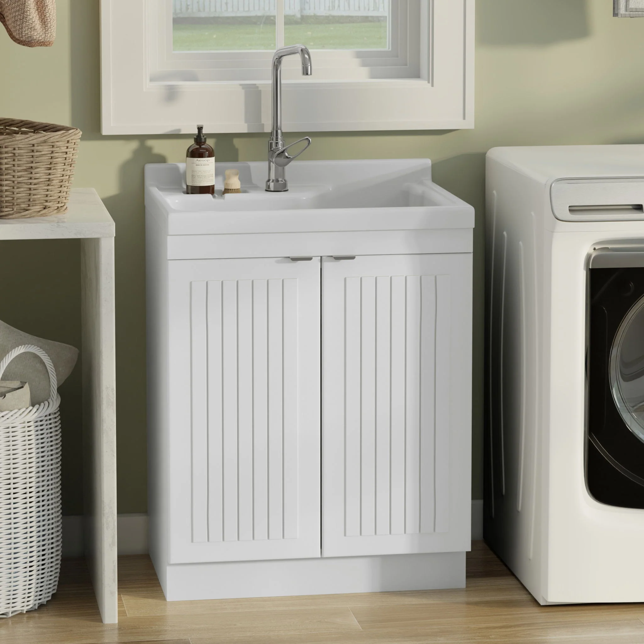 Murphy - Laundry Cabinet & Faucet And Stainless Steel Sink - Image 10