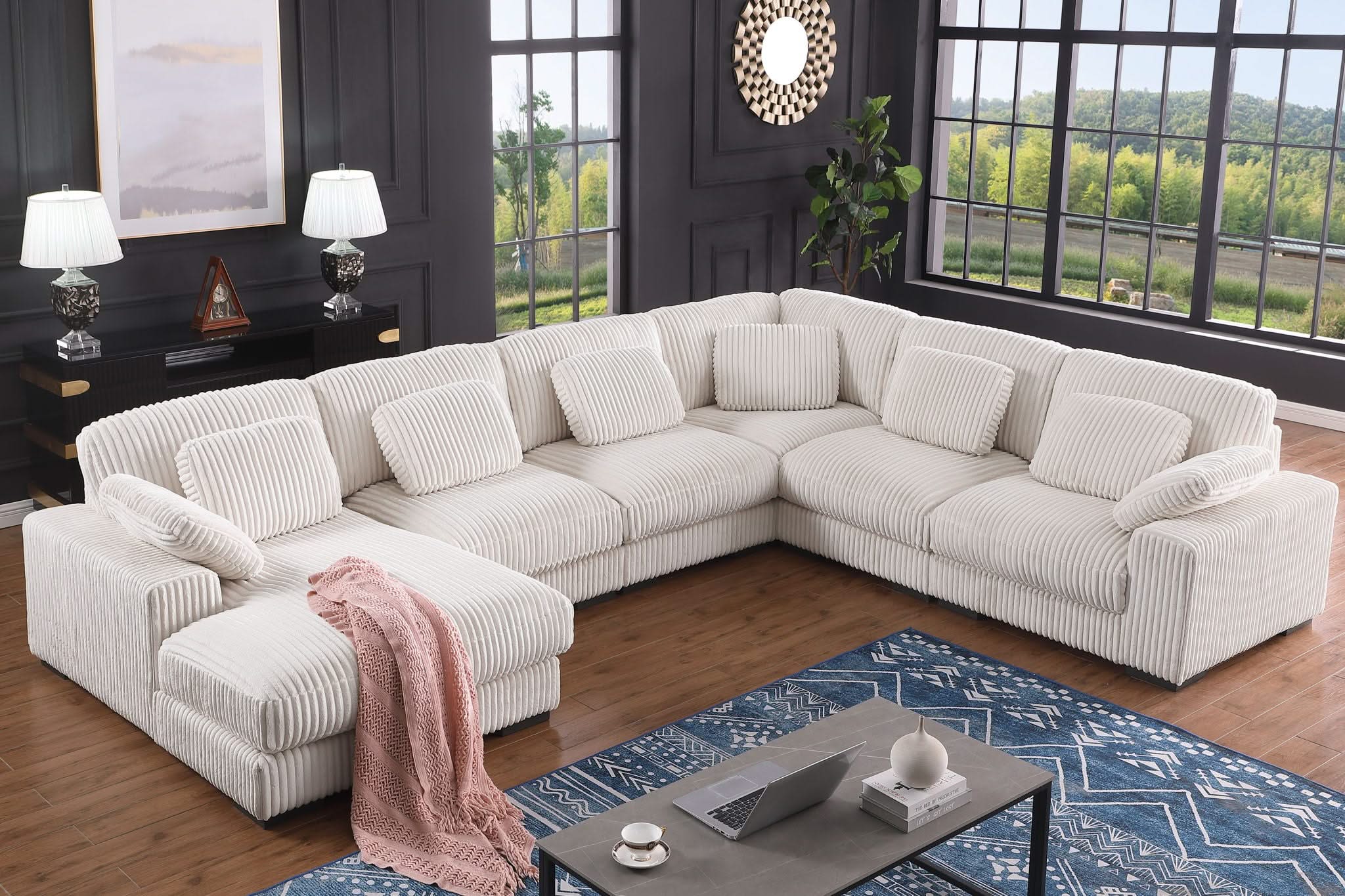 Nadine - Modular Corner Sectional Sofa With Left Facing Chaise - Image 3
