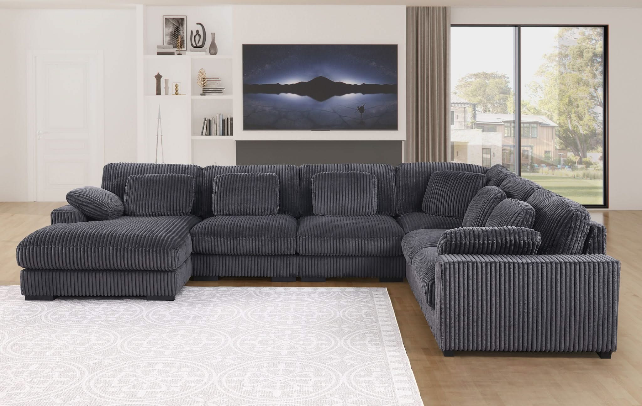 Nadine - Modular Corner Sectional Sofa With Left Facing Chaise - Image 4