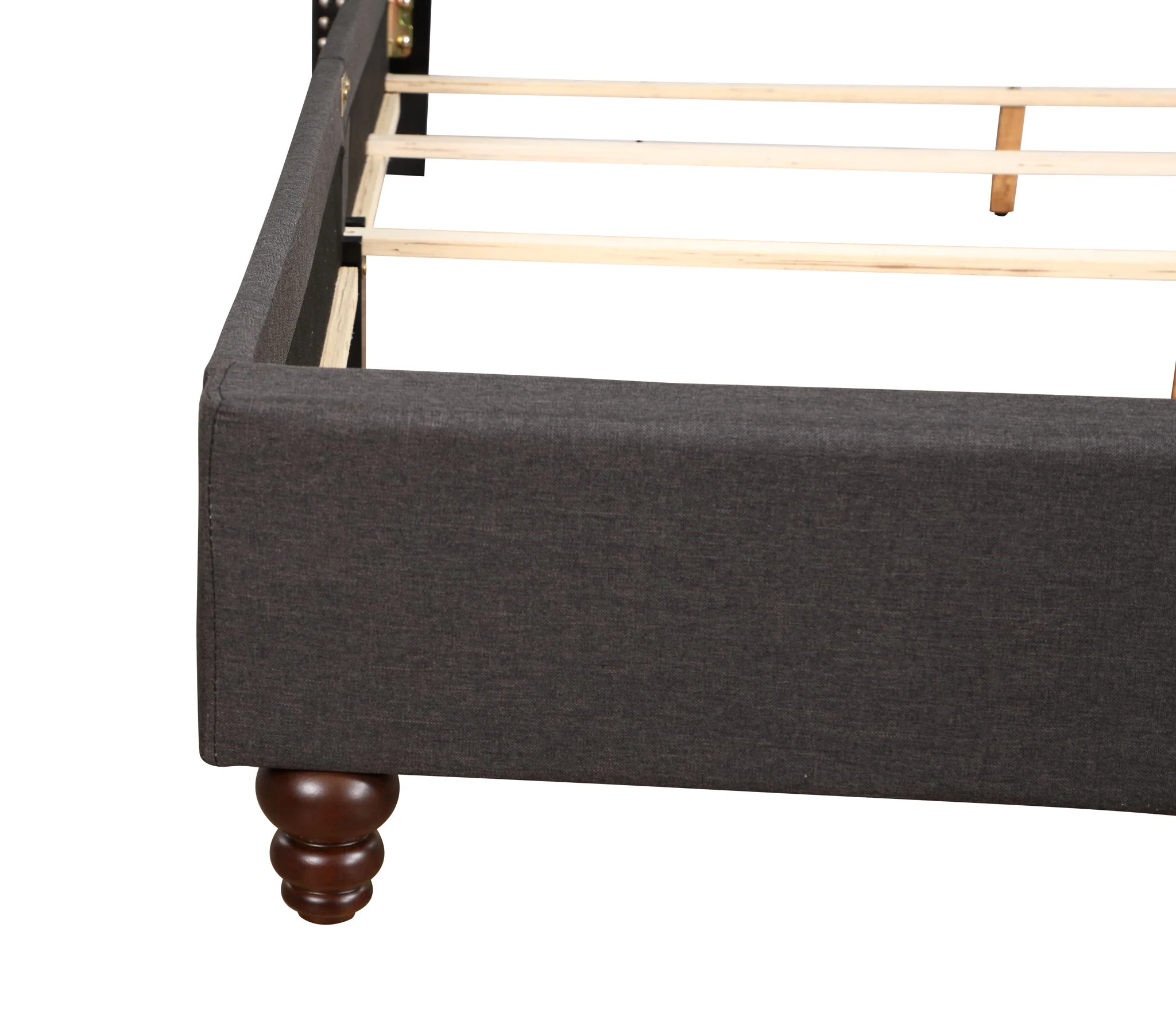 Nailhead Bed Transitional Vibrant - Image 9