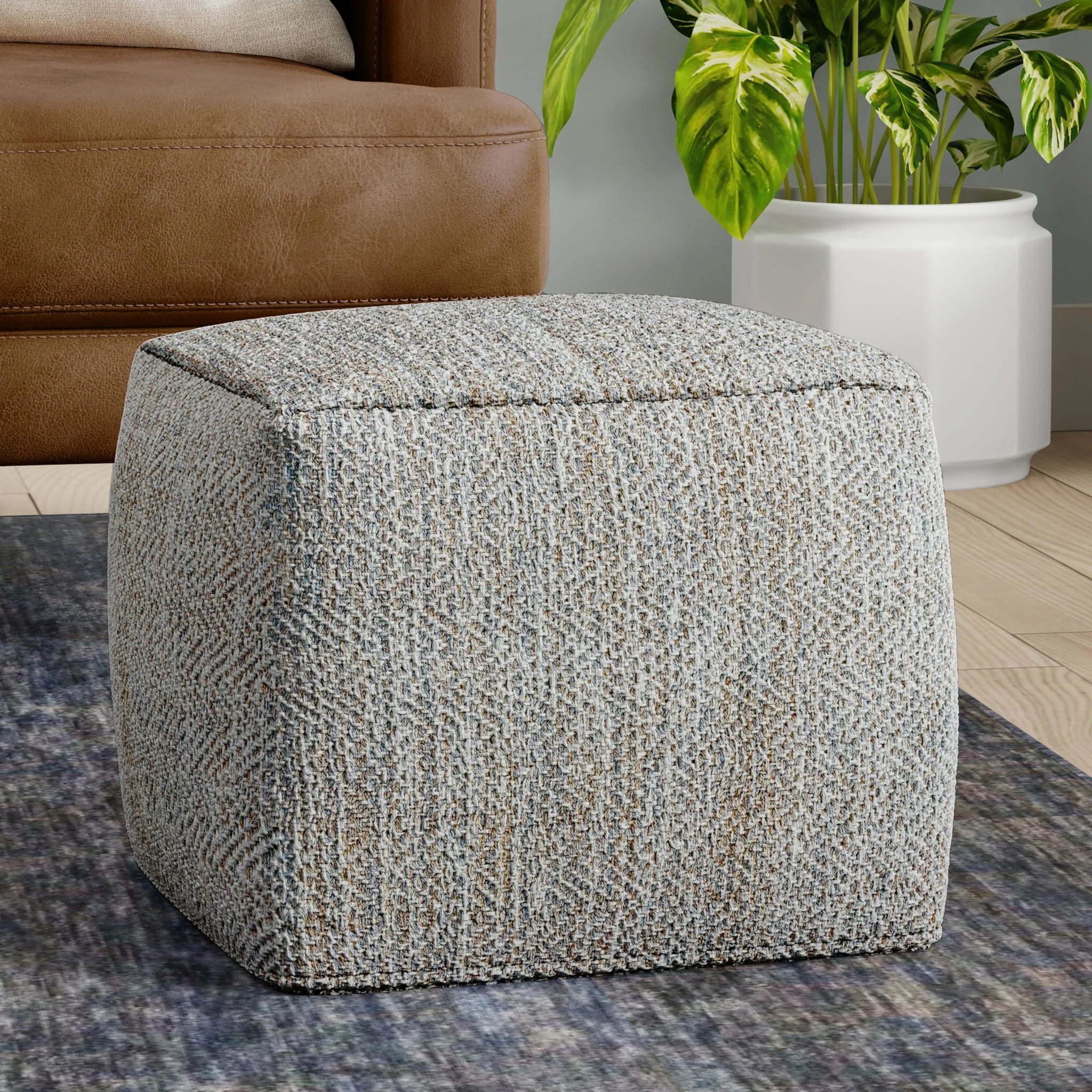 Nate - Square Pouf - Image 3