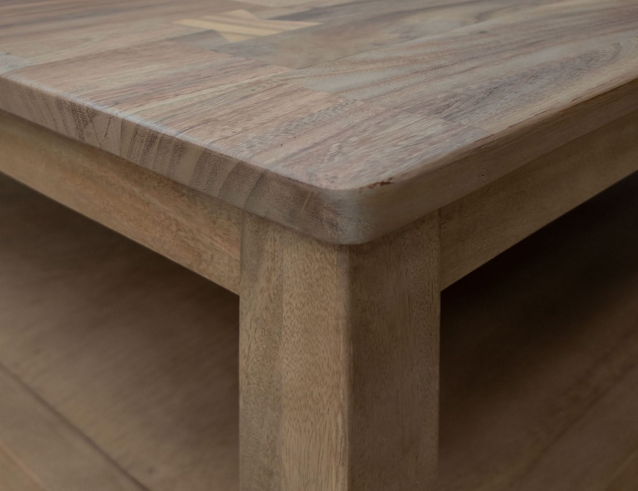 Natural Parota - Deluxe Cocktail Table - Brown Cappuccino - Image 2