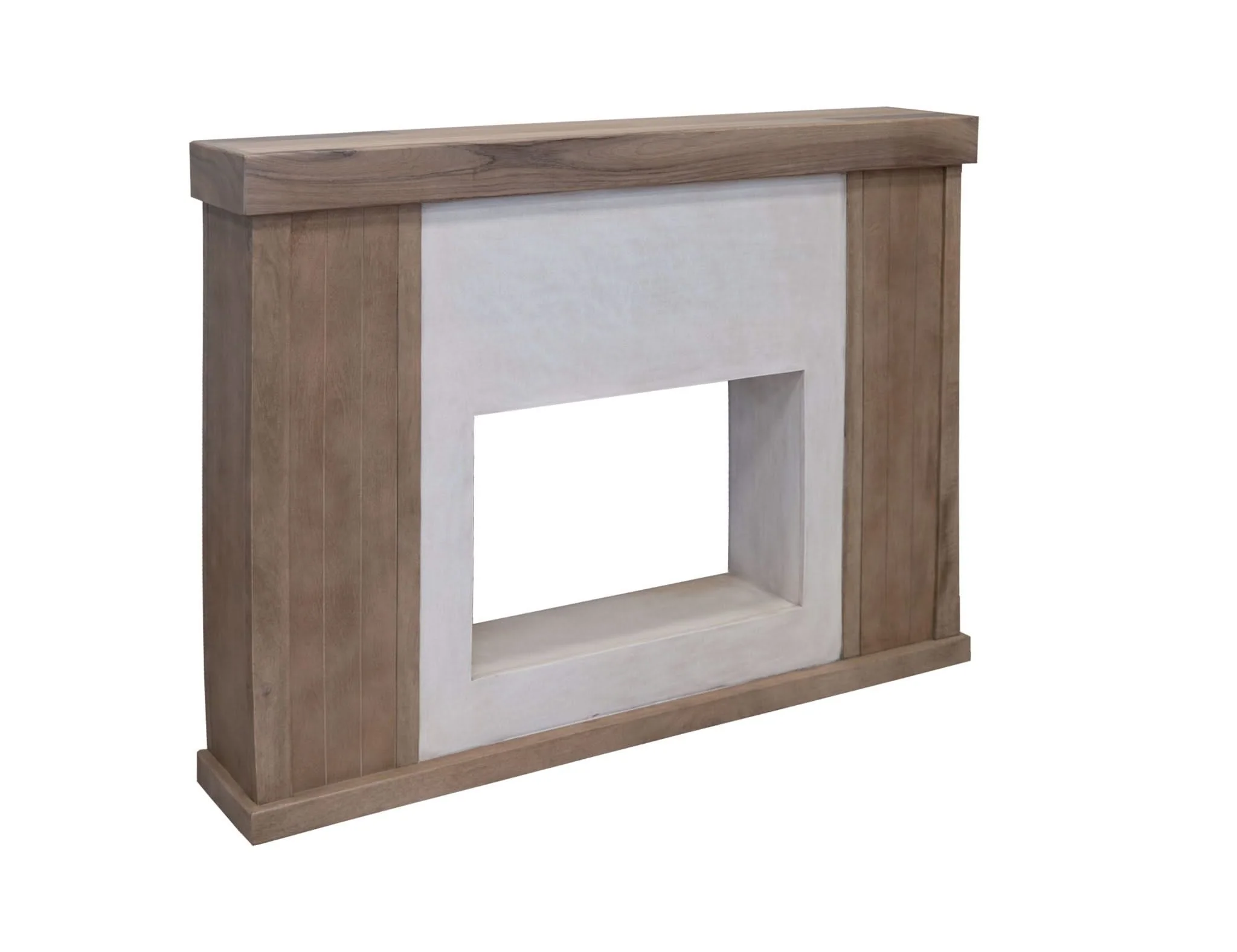 Natural Parota - Fireplace Console - Brown Cappuccino - Image 2