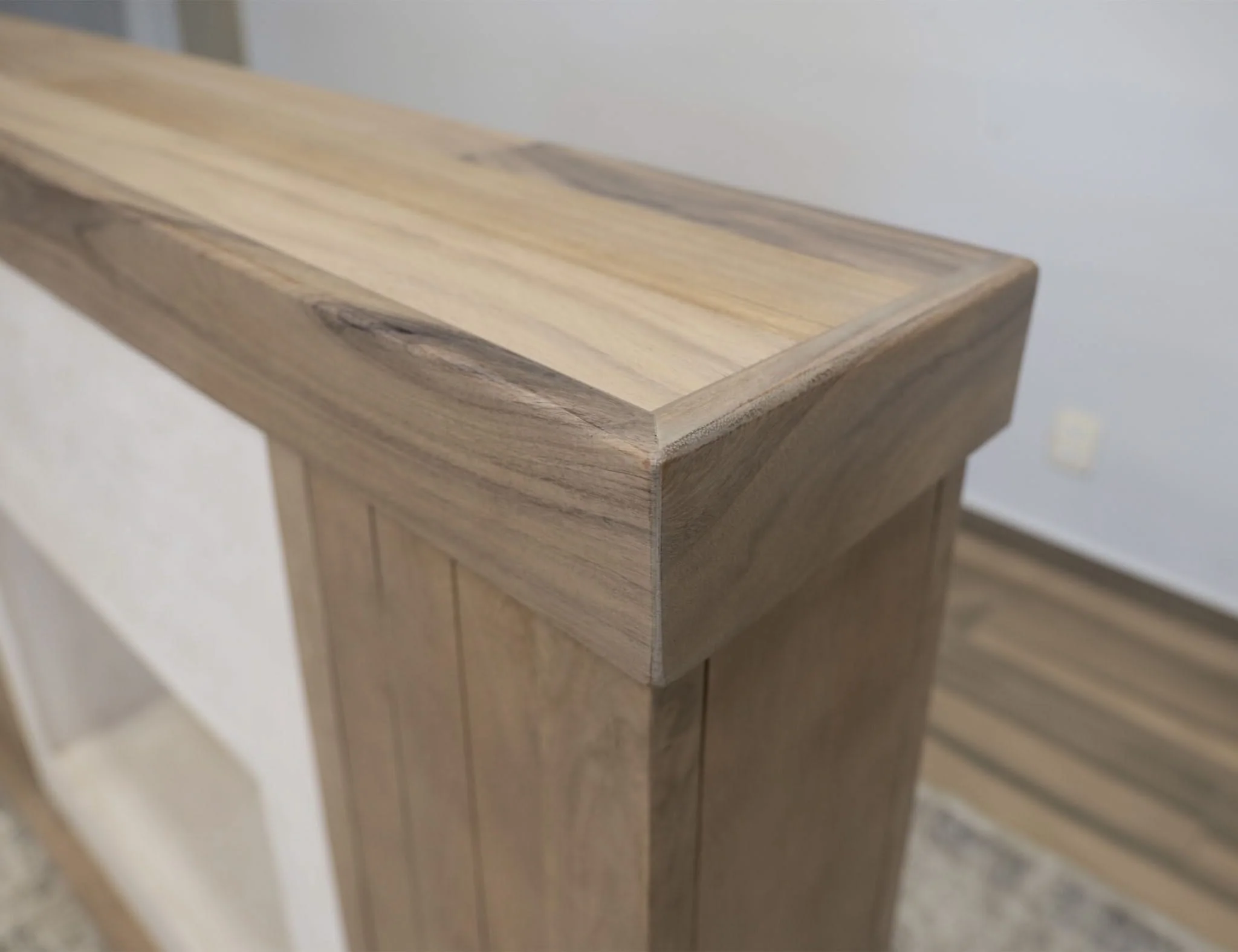 Natural Parota - Fireplace Console - Brown Cappuccino - Image 4