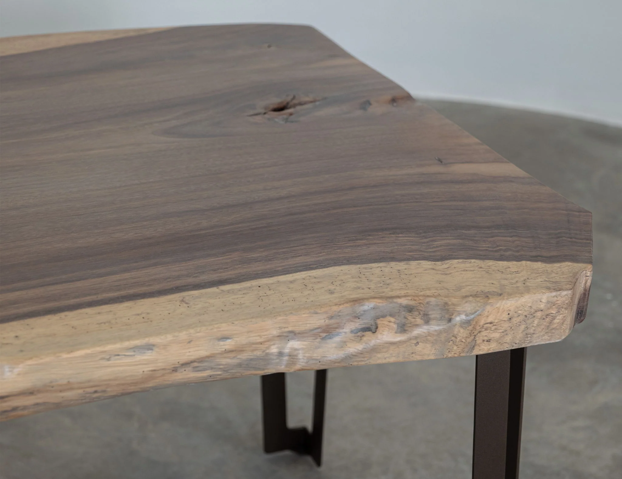 Natural Parota - Rectangular Table (Live Edge) - Light Brown - Image 2