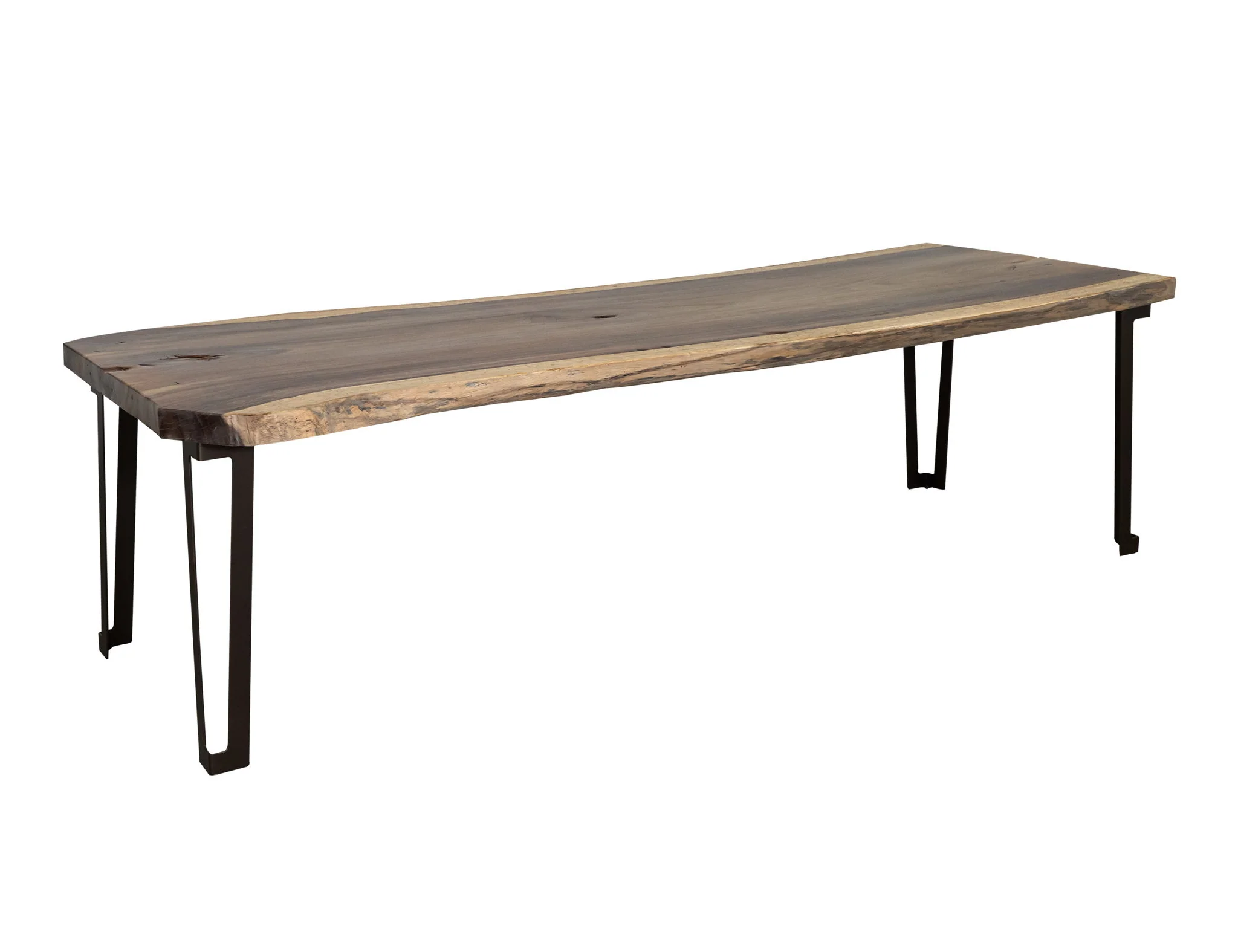 Natural Parota - Rectangular Table (Live Edge) - Light Brown - Image 4