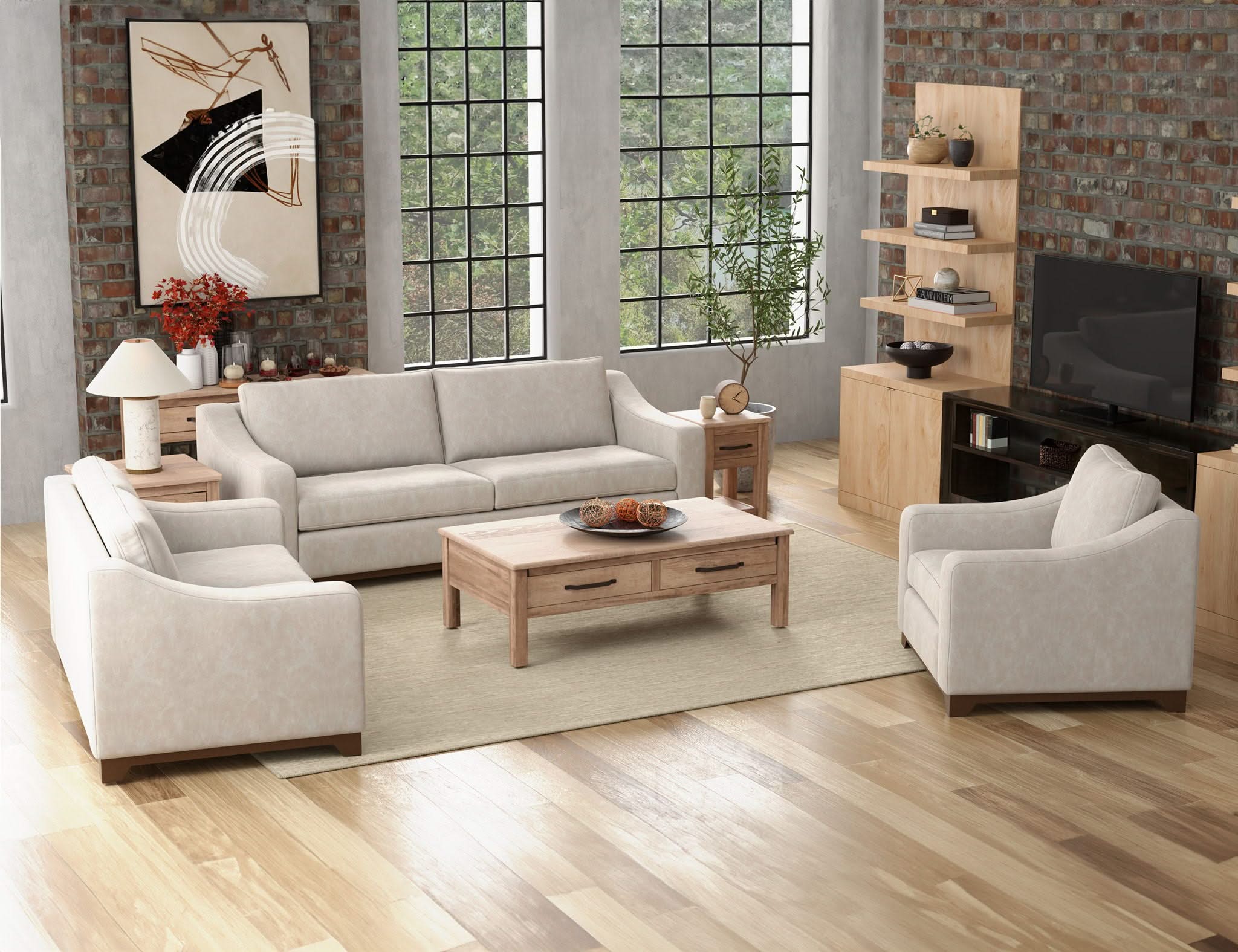 Natural Parota - Sofa - Marfil - Image 3
