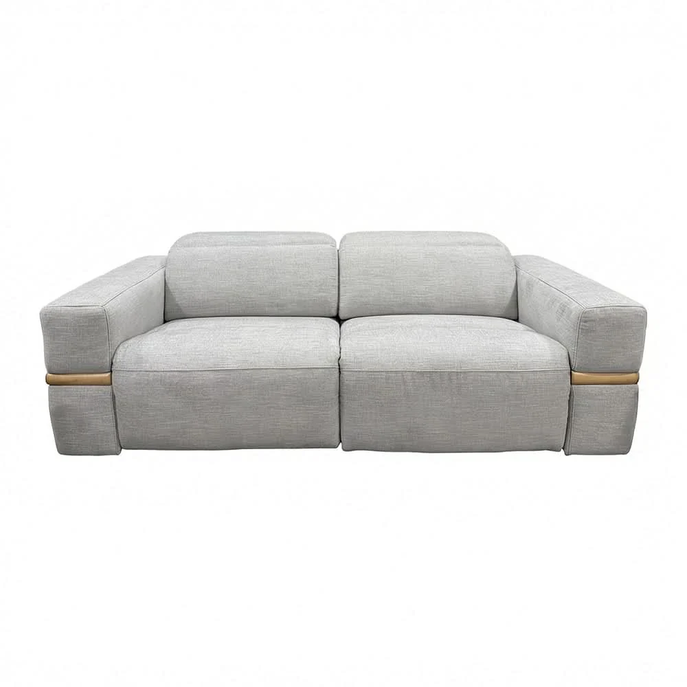 Newark Grey Contemporary Power Reclining Sofa & Loveseat with Track Arms - Image 8